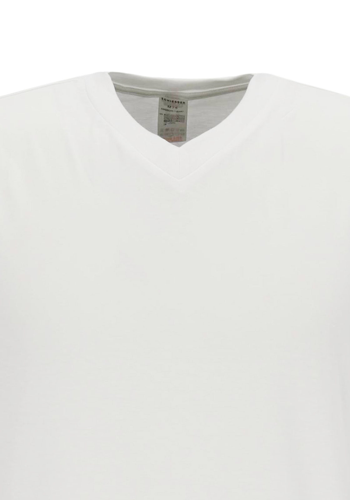 SCHIESSER American T-shirt (2-pack), heren shirt korte mouw jersey v-hals wit SCHIESSER American T-shirt (2-pack), heren shirt korte mouw jersey v-hals wit