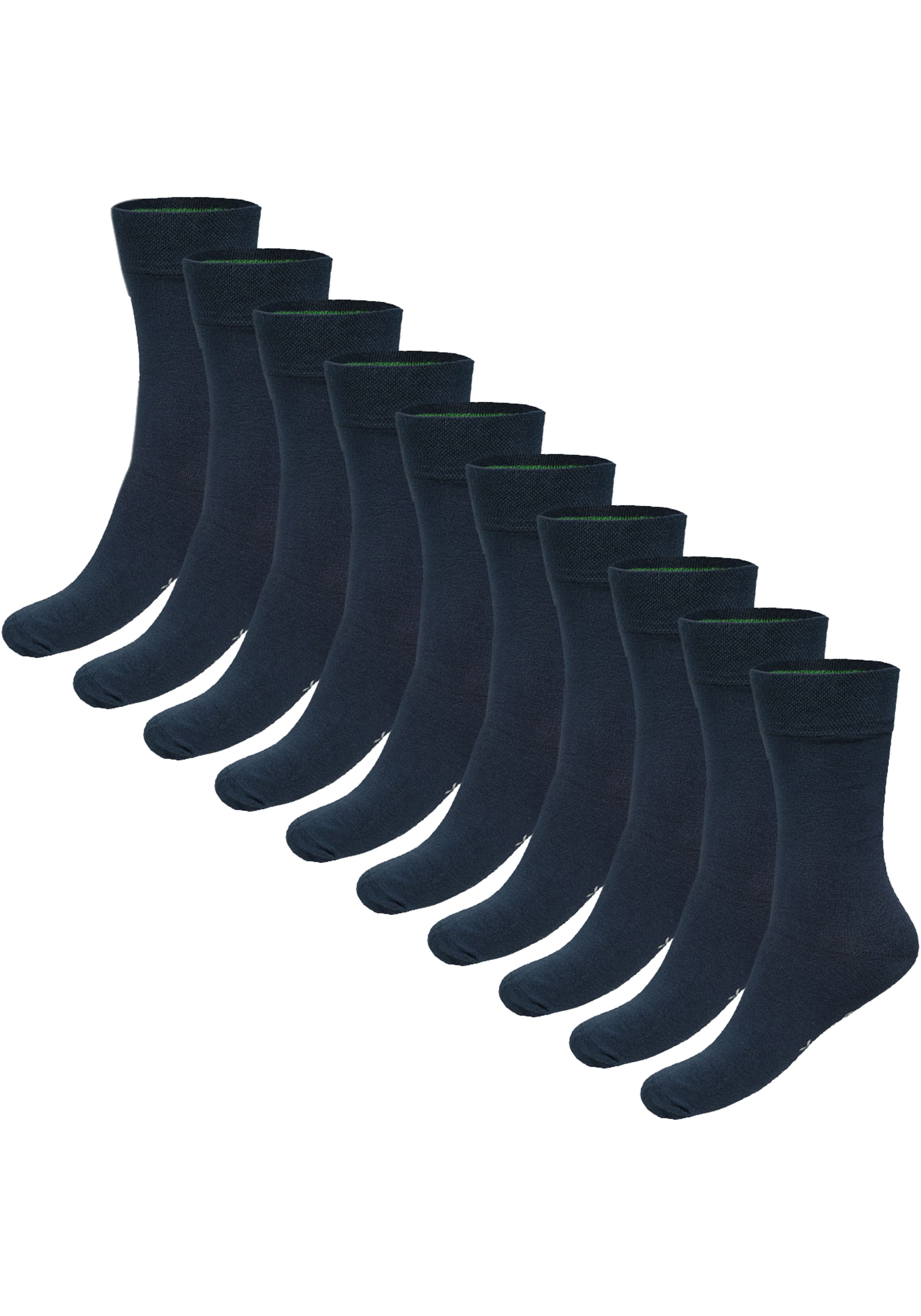 Bamboo Basics Beau socks (10-pack), unisex sokken, donkerblauw
