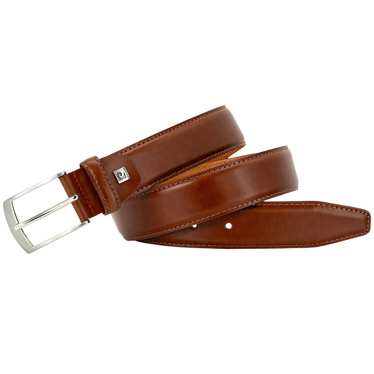 PIERRE CARDIN leren heren riem, cognac
