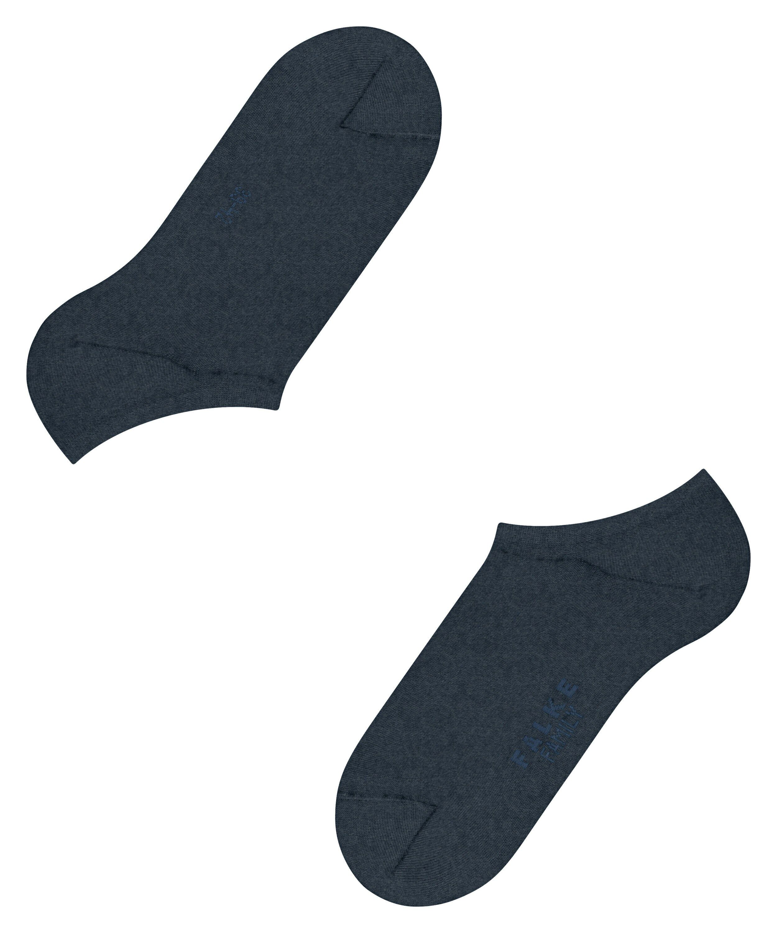 FALKE Family heren kousenvoetjes, donkerblauw (navy melange)