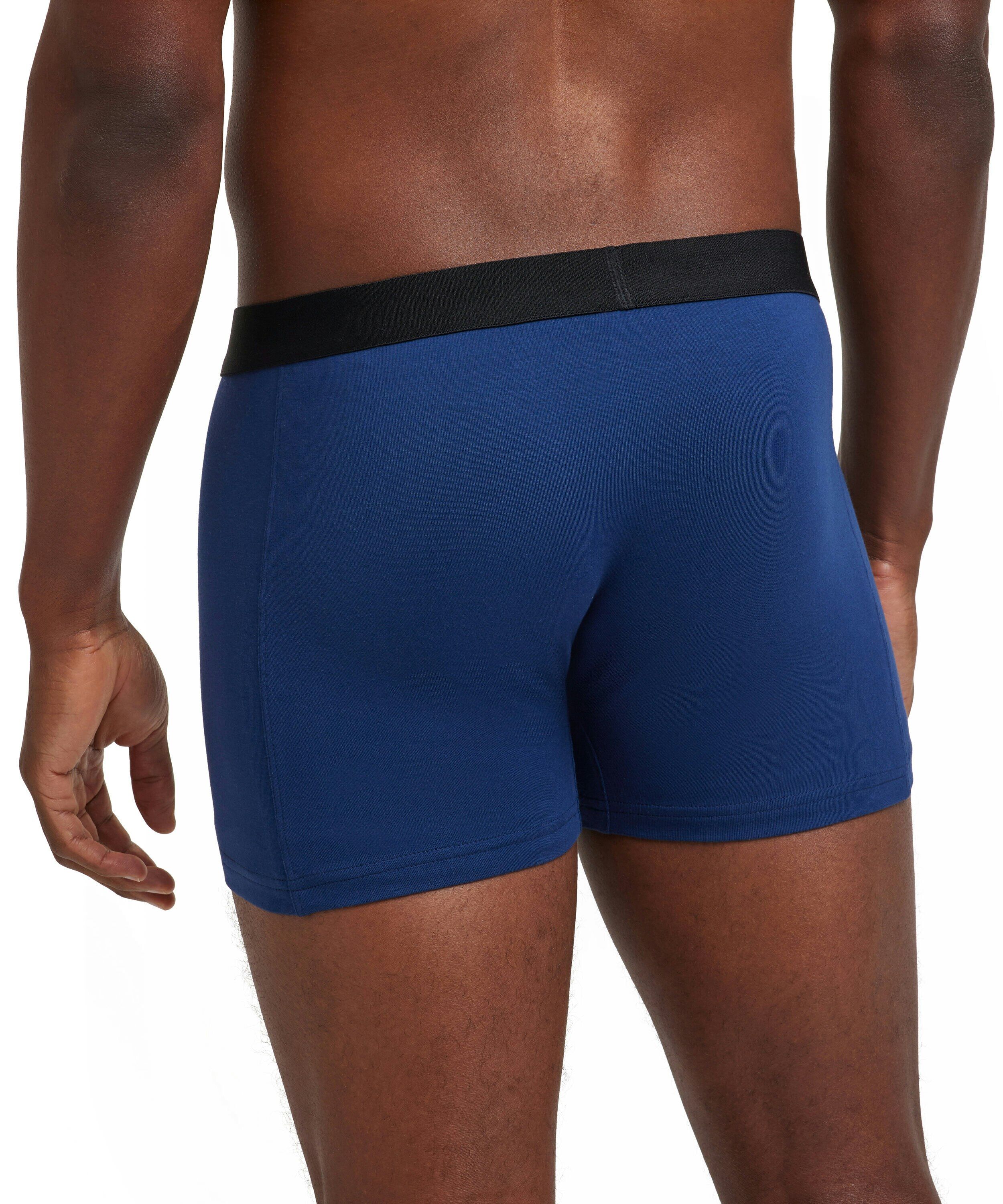 FALKE 2-pack heren boxer Daily Comfort, boxers normale lengte, kobalt en zwart