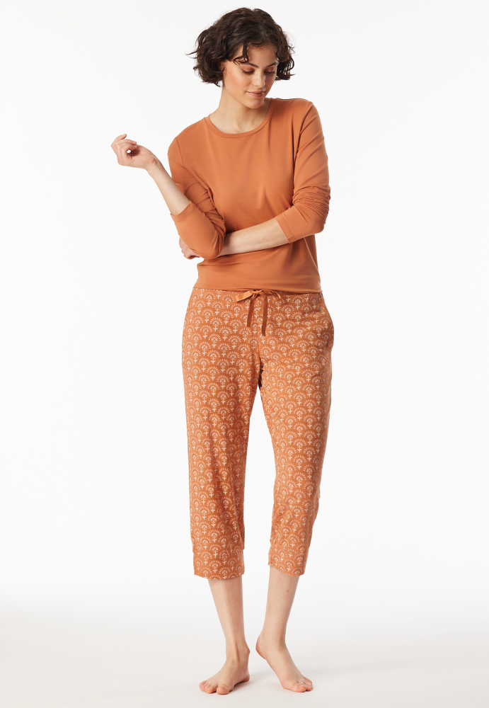 SCHIESSER dames Mix+Relax Pantalon 3/4, dames capri pyjama- of loungebroek, multicolour