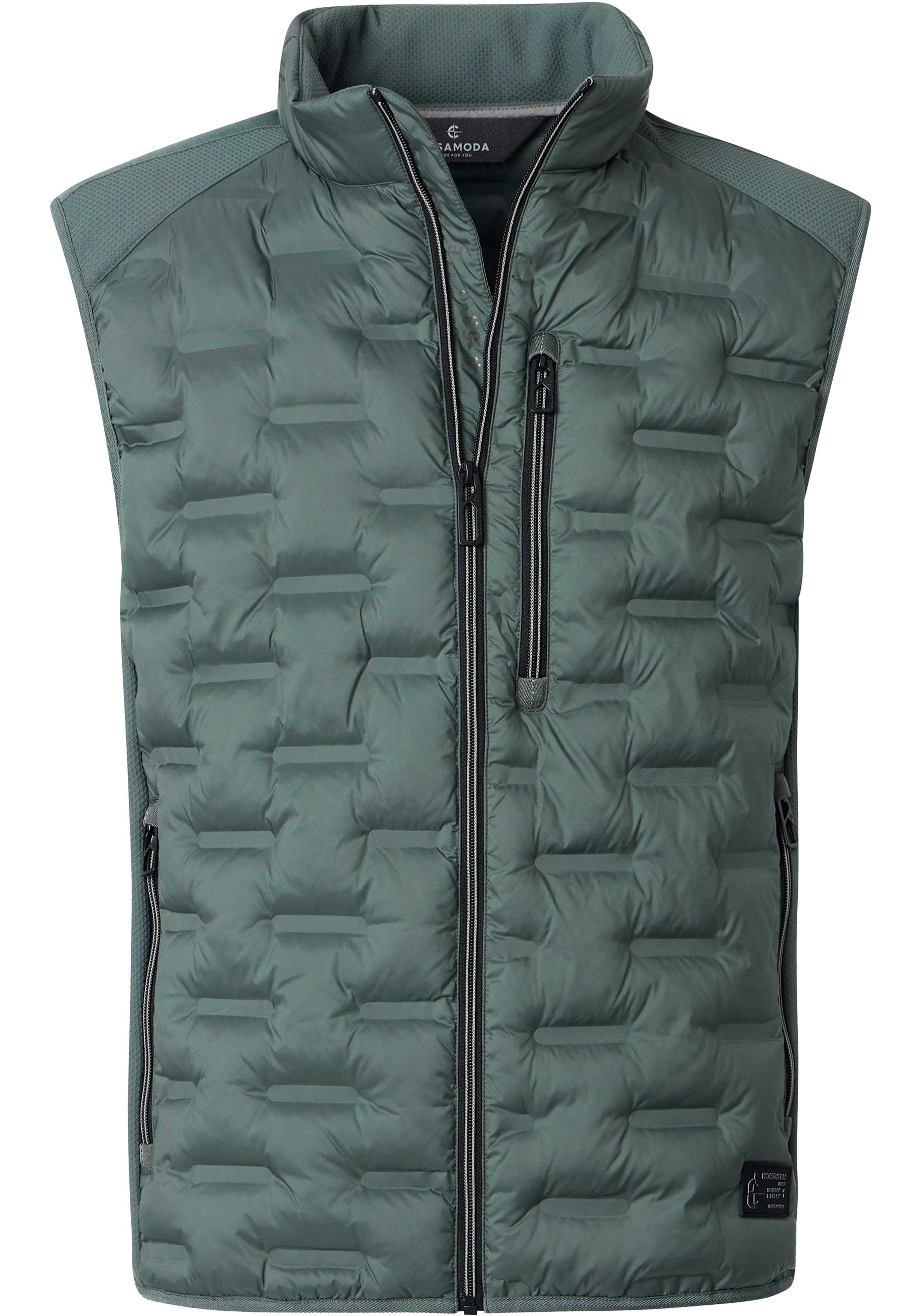CASA MODA comfort fit bodywarmer, groen