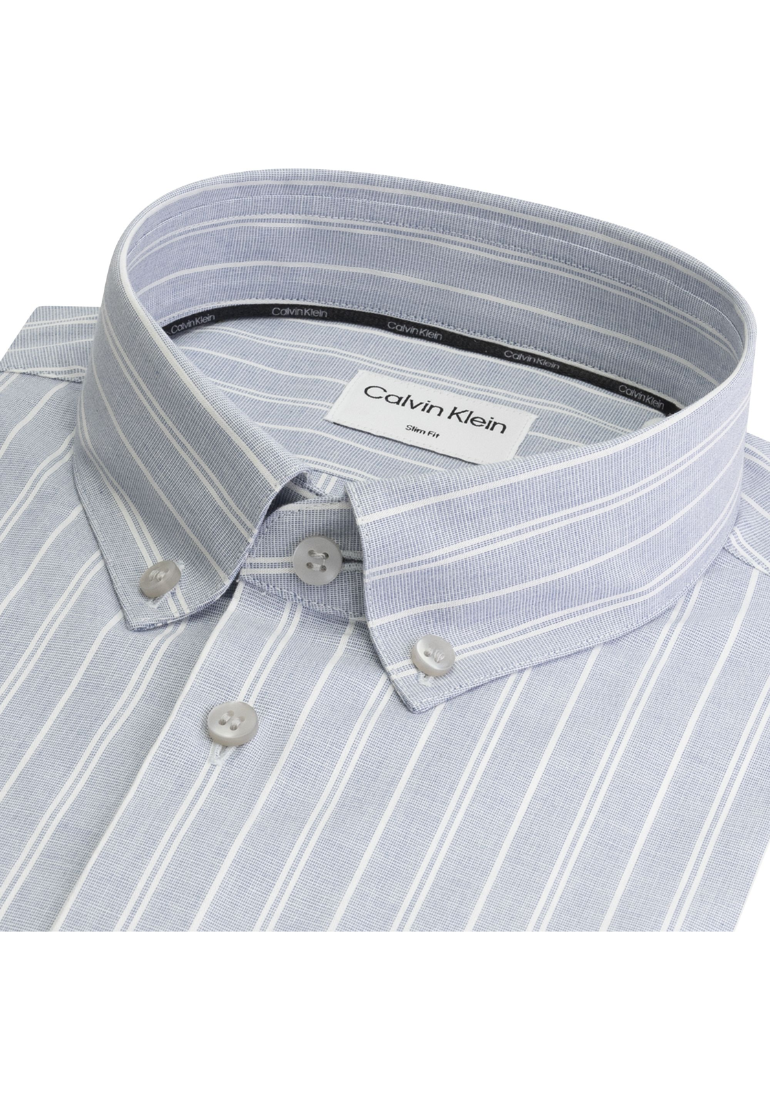 image_3_K10K112677C41_D_C4161wid2000amphei2000ampop_usm1710 Calvin Klein slim fit overhemd, Chambray Stripe Slim Shirt, lichtblauw gestreept