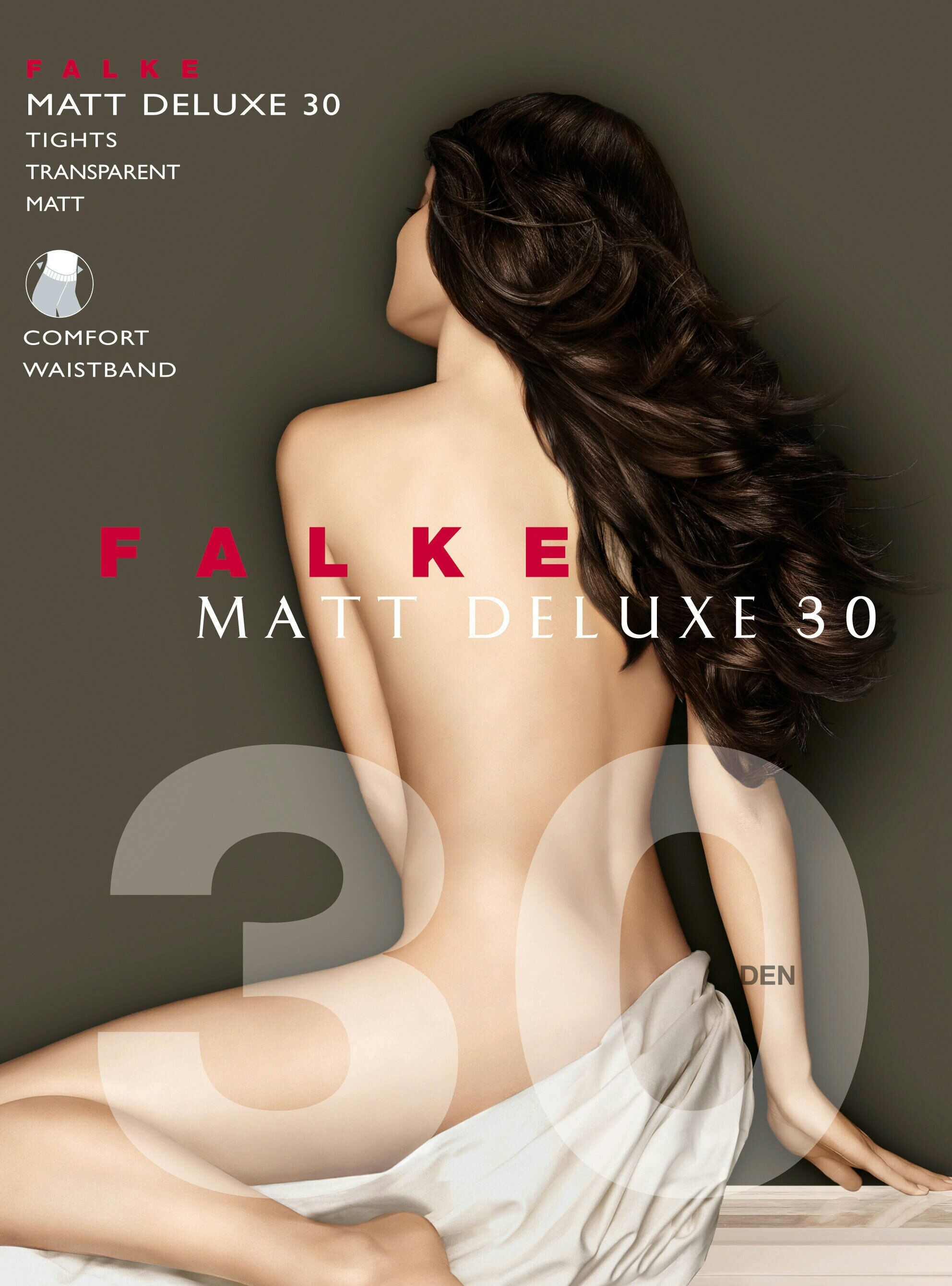 FALKE Matt Deluxe 30 DEN dames panty, smoky blue