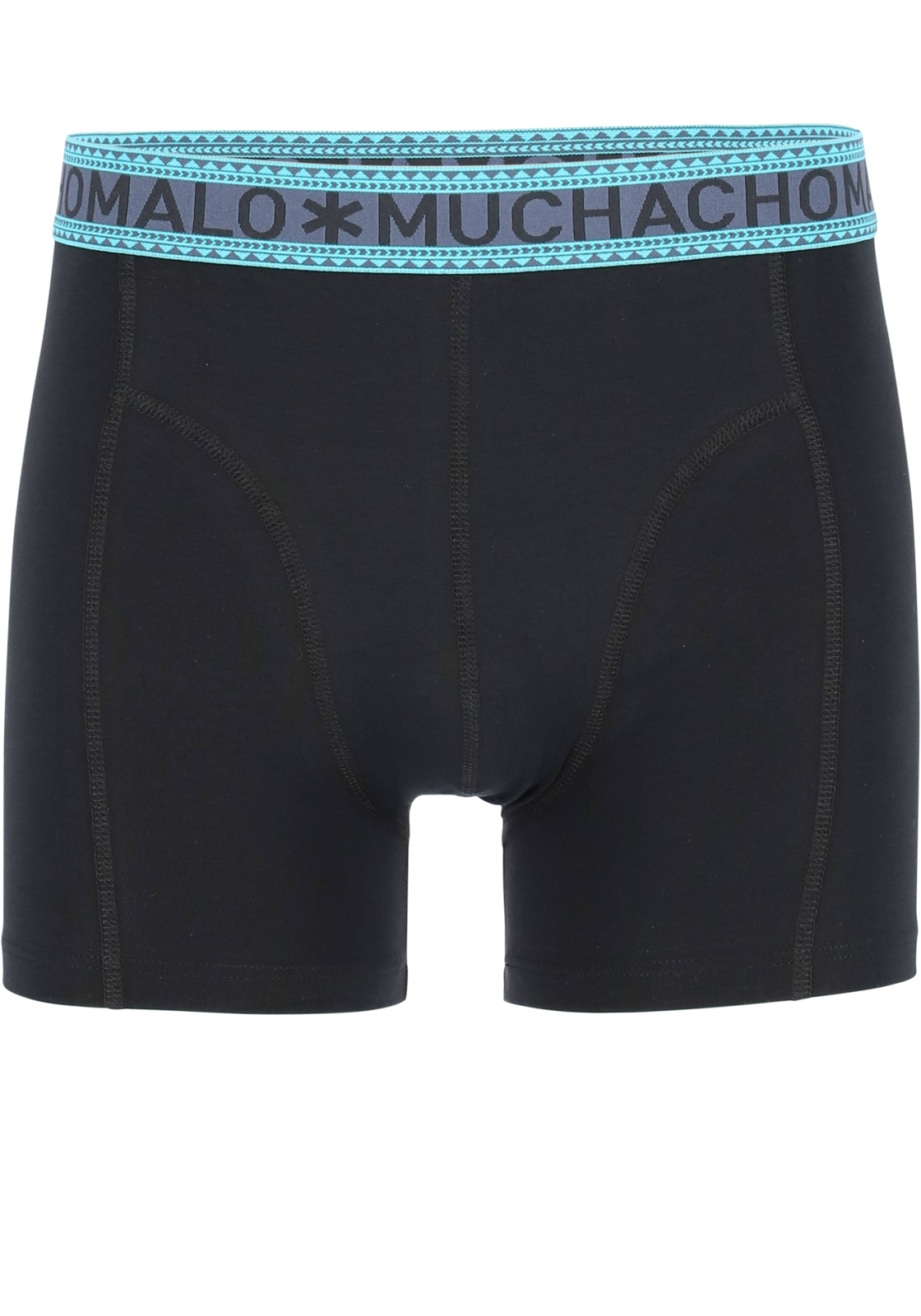 06-8720594095023_muchachomalo_boxer_3p_HR Muchachomalo heren boxershorts (3-pack), heren boxers normale lengte, Solid turquoise, blauw en zwart