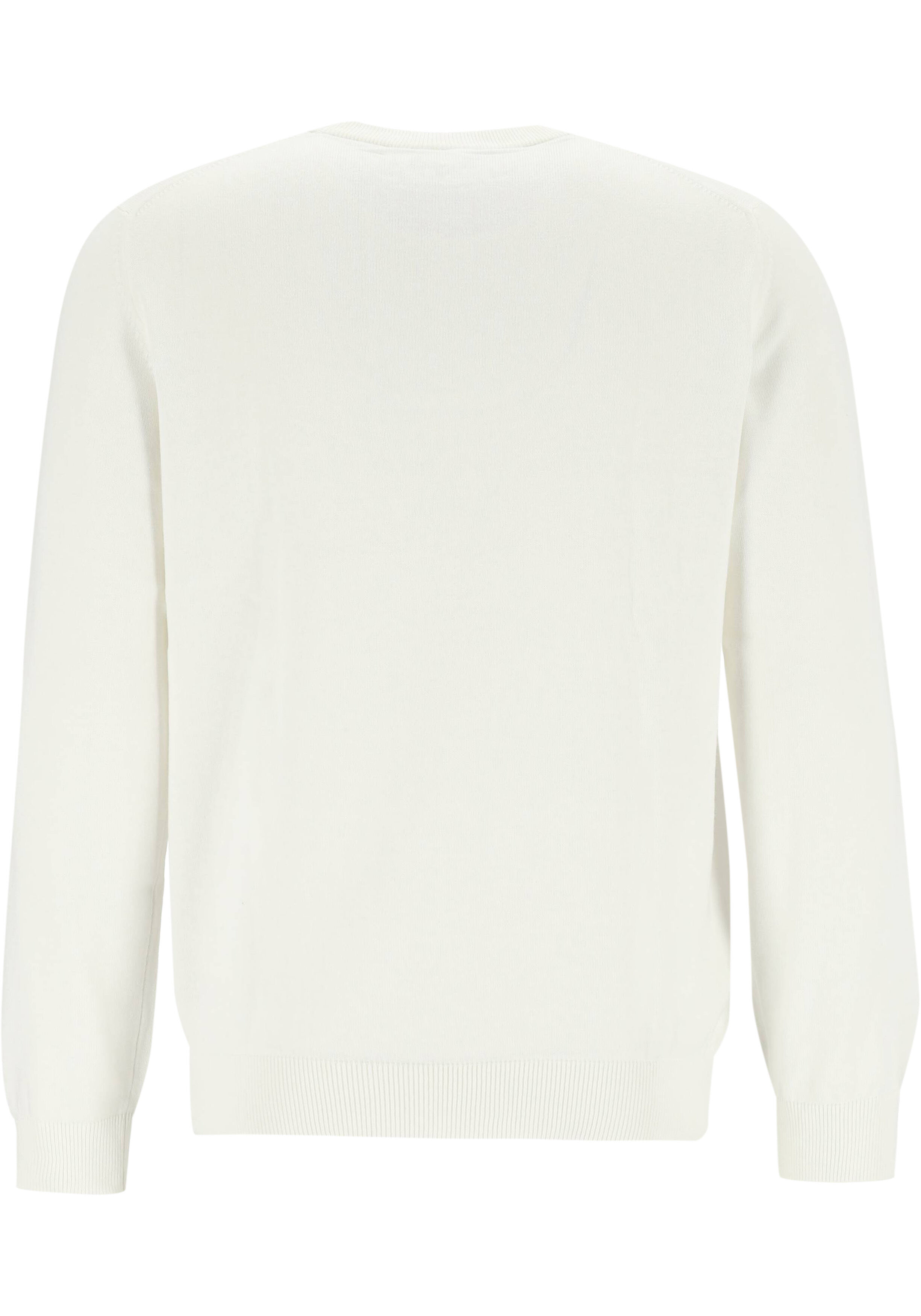 Lacoste herentrui katoen, O-hals, bloemwit
