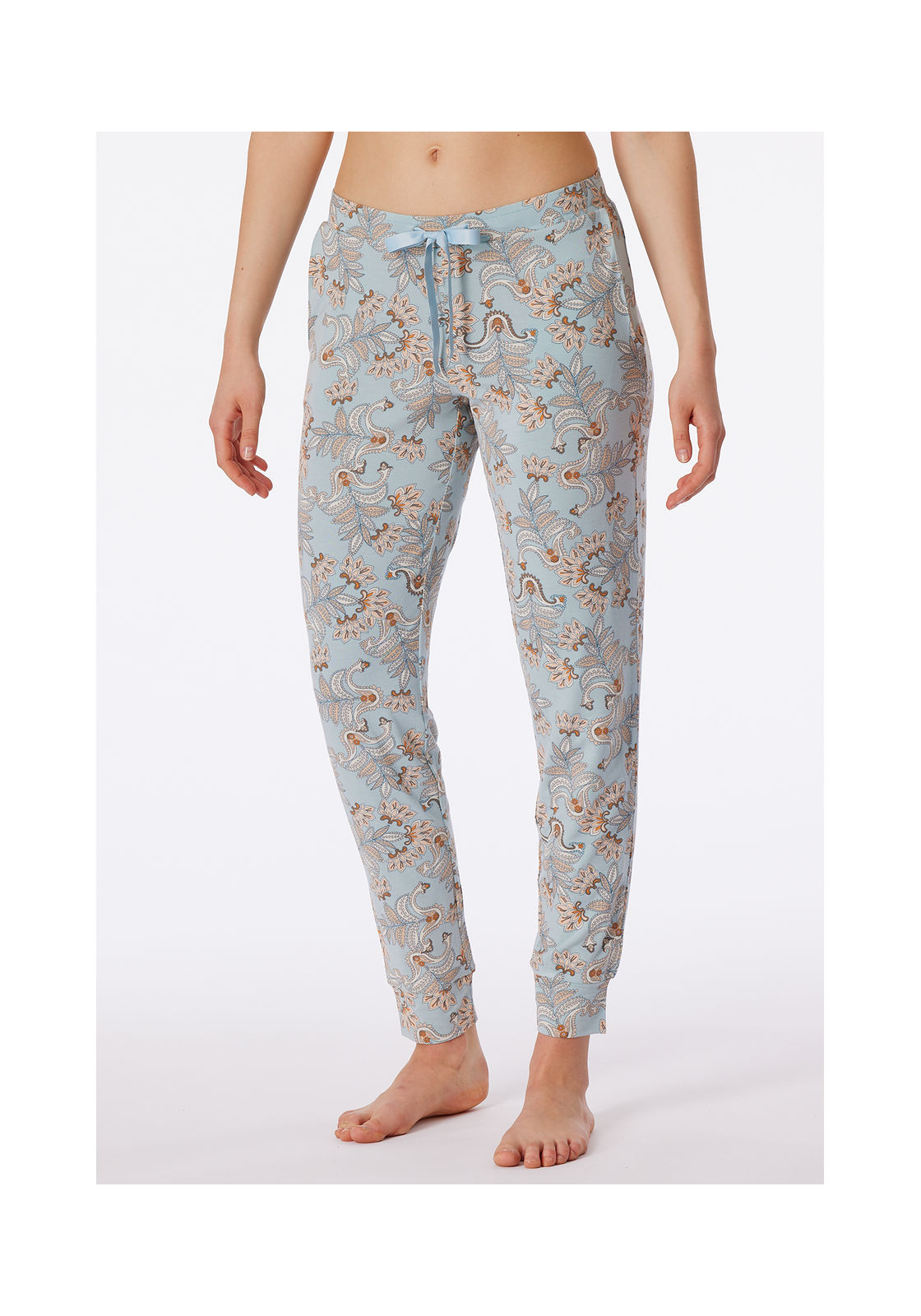 image_9_175481-420_3_1280x1280 SCHIESSER Mix+Relax loungebroek lang, dames loungebroek lang modal manchet bluebird gedessineerd