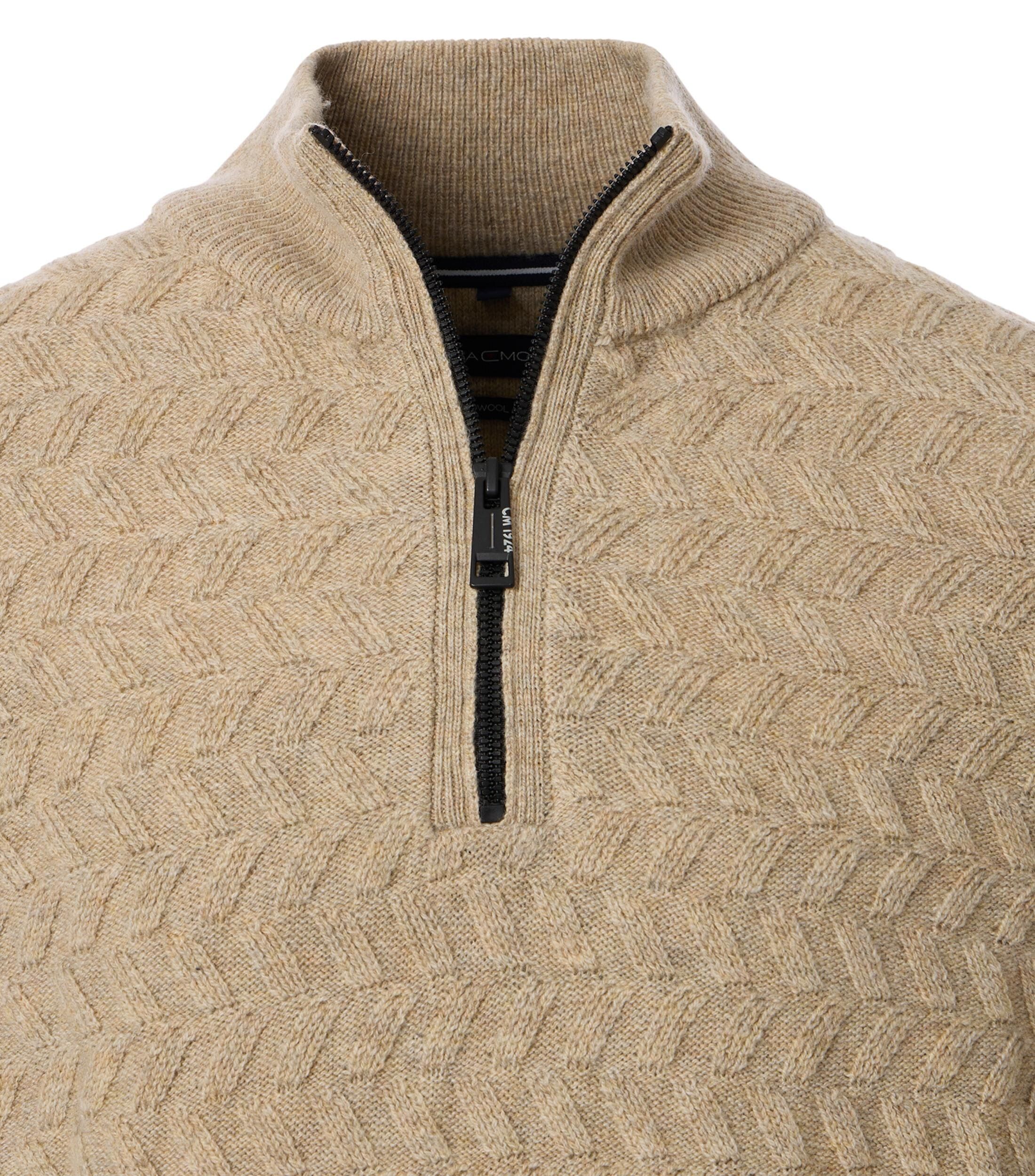 CASA MODA comfort fit schipperstrui, beige dessin