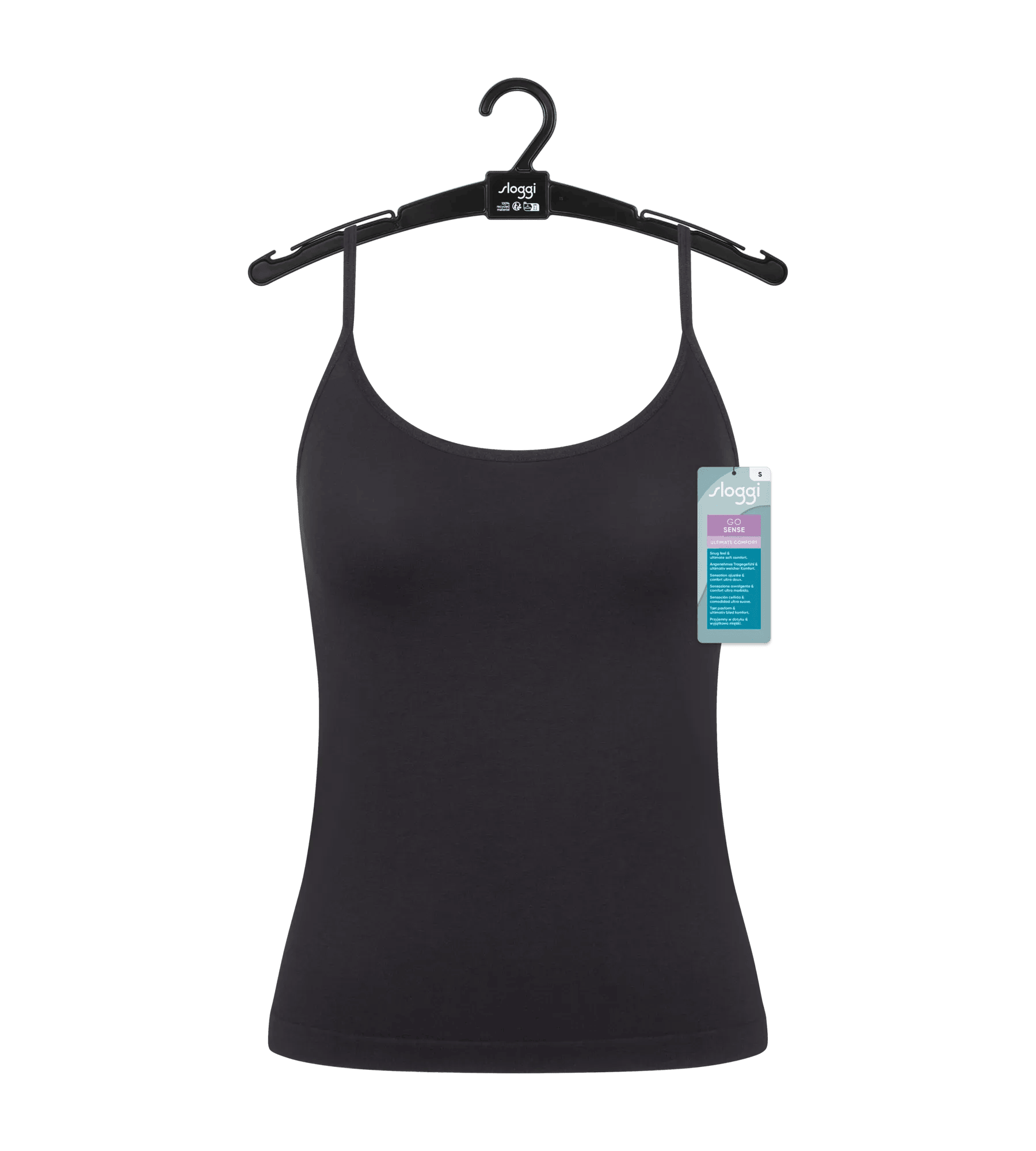 Sloggi Women GO Sense Spaghetti Top (1-pack), dames singlet, zwart