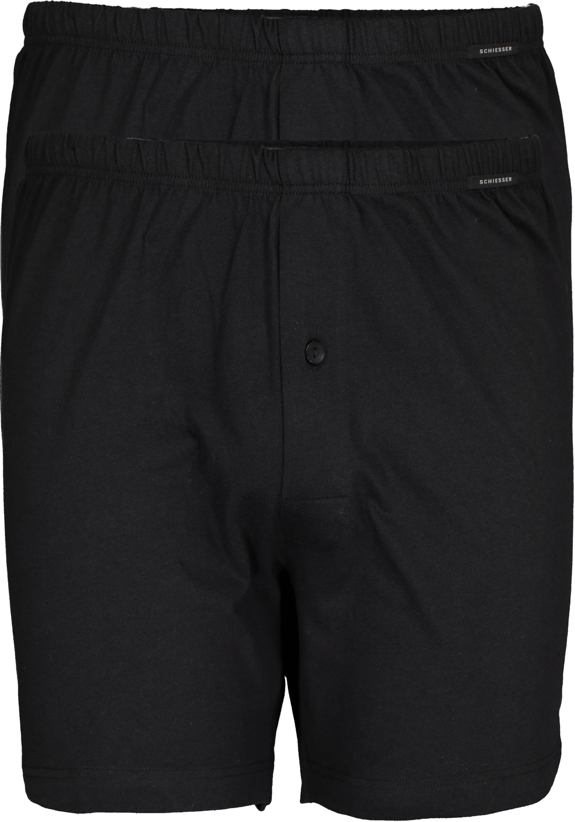 1-4007065803962_schiesser_boxer_2p_HR SCHIESSER Cotton Essentials boxershorts wijd (2-pack), tricot, zwart
