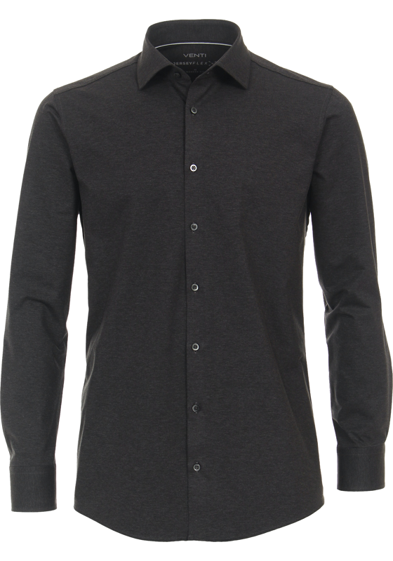 VENTI modern fit overhemd, jersey, antraciet VENTI modern fit overhemd, jersey, antraciet