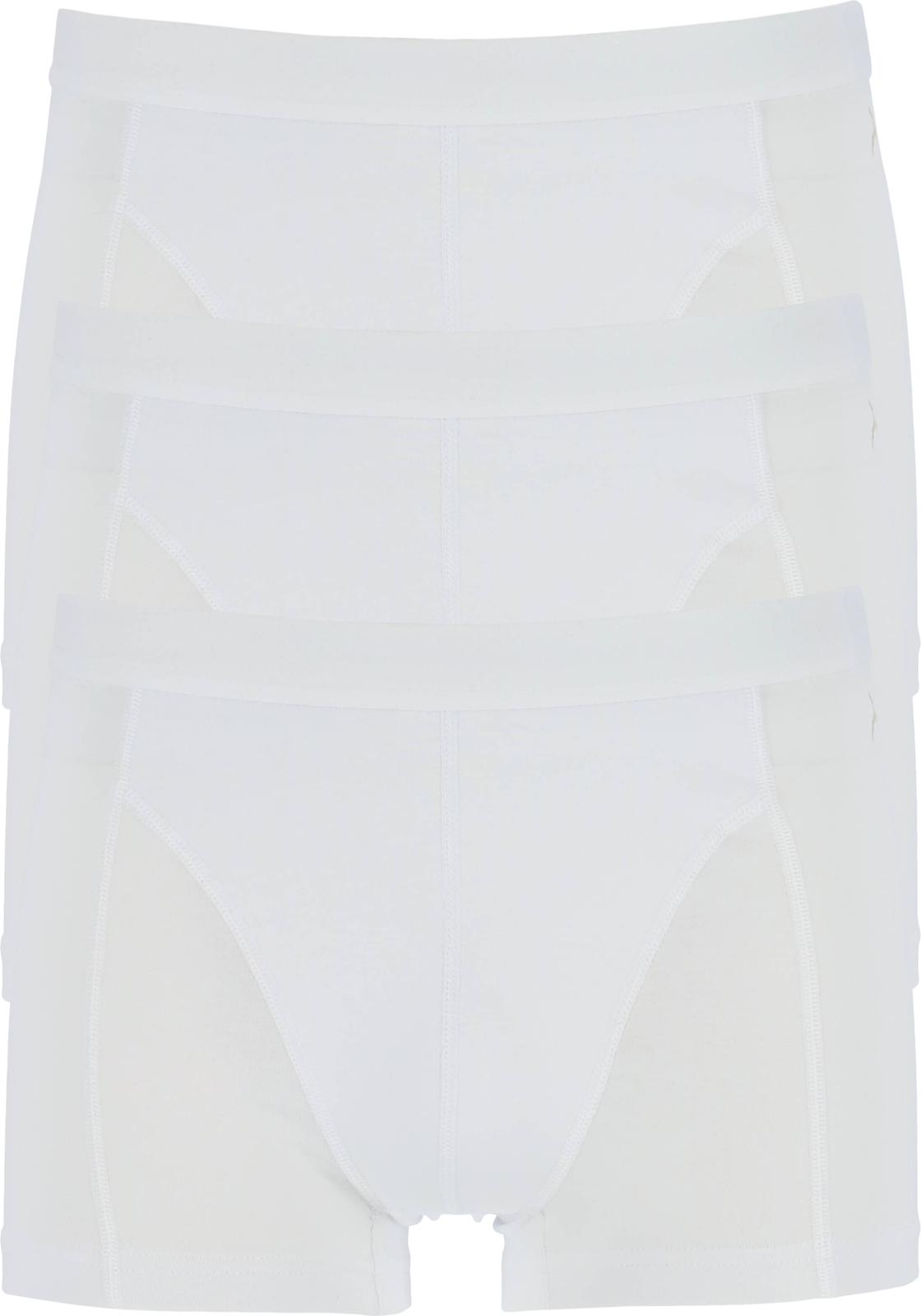 1-8711665540672_HR TEN CATE Basics men shorty (3-pack), heren boxer kort, wit