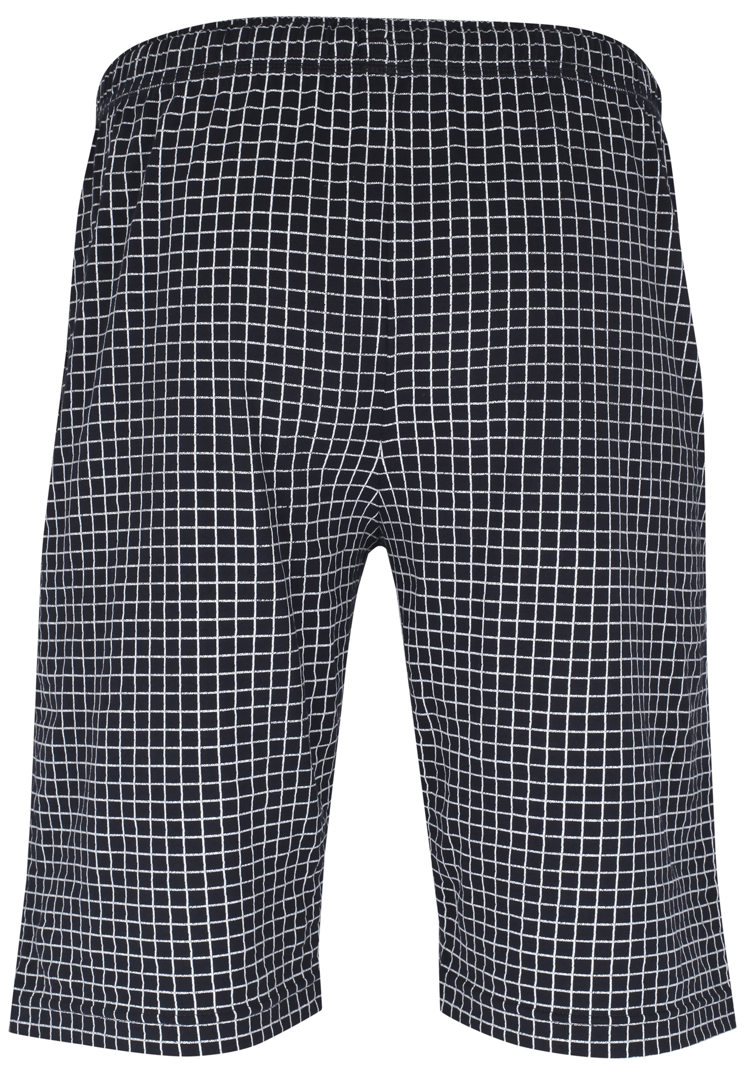 Ceceba heren pyjamabroek kort, donkerblauw met wit geruit