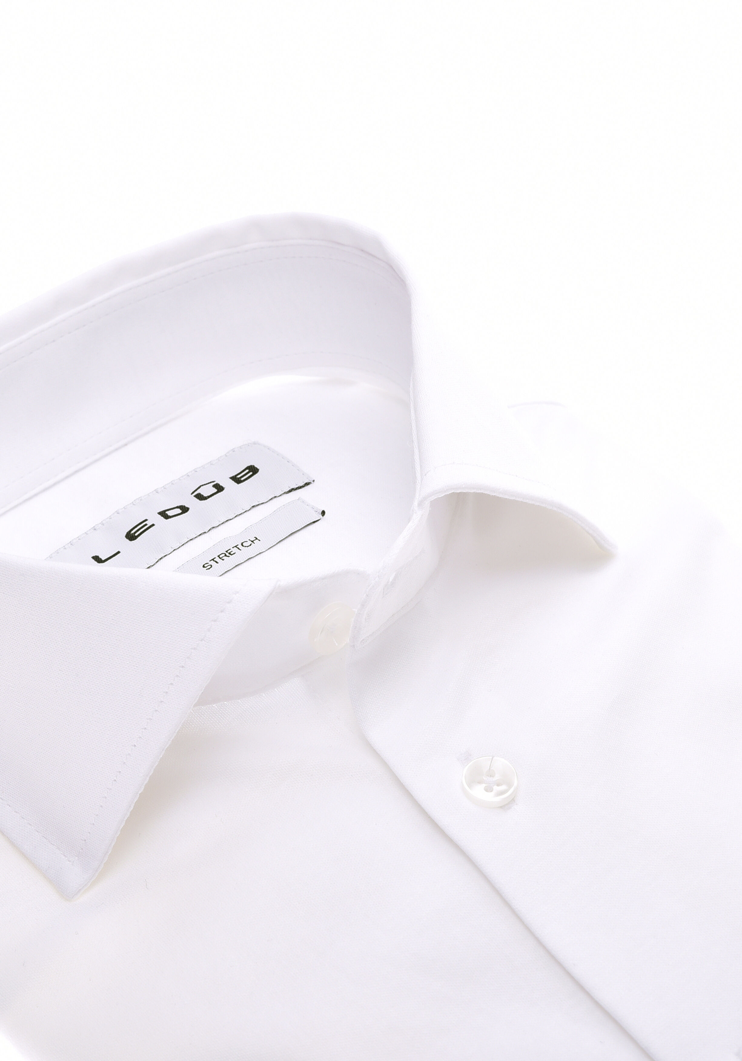 Ledub modern fit overhemd, jersey, wit