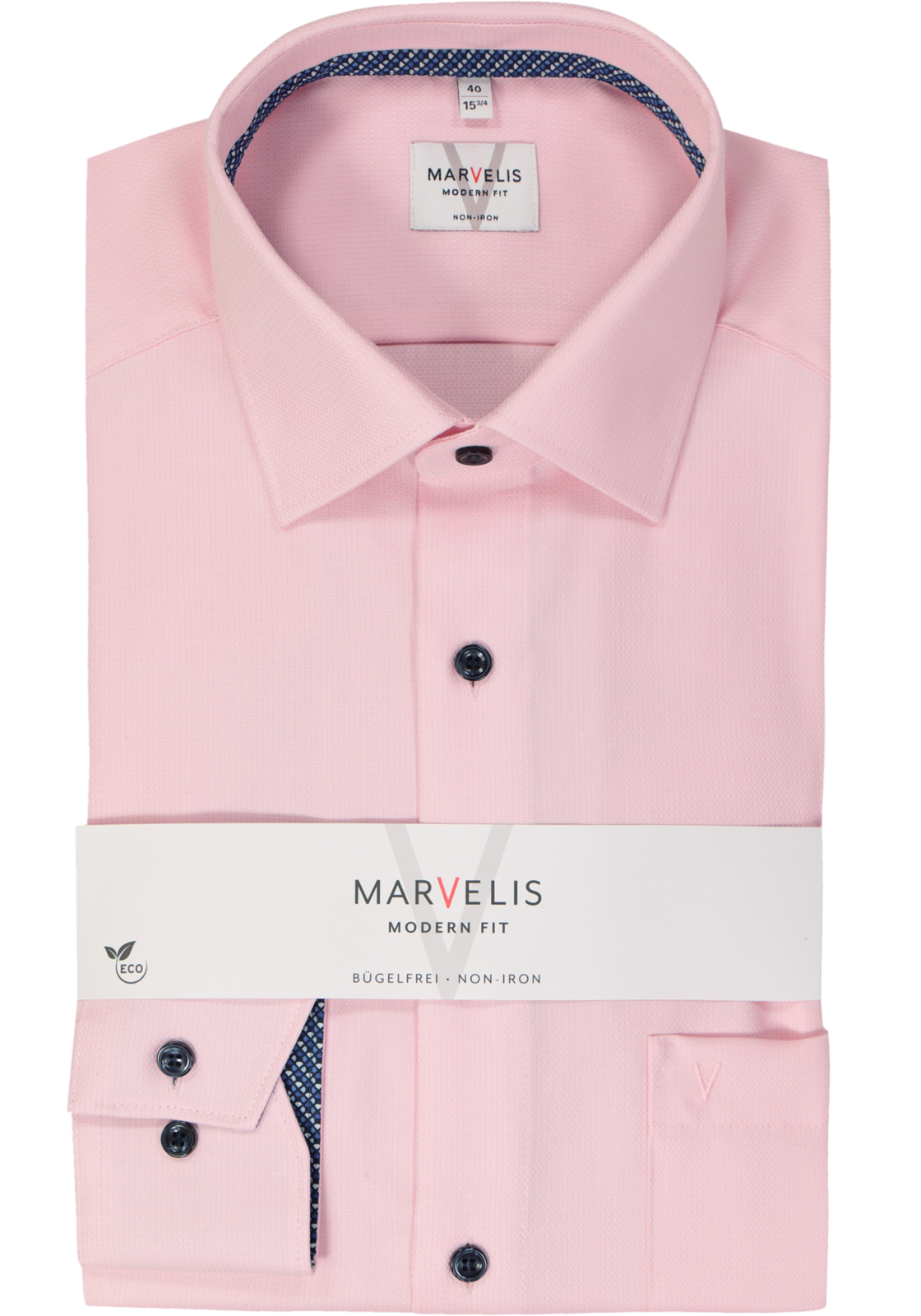 MARVELIS modern fit overhemd, structuur, roze MARVELIS modern fit overhemd, structuur, roze
