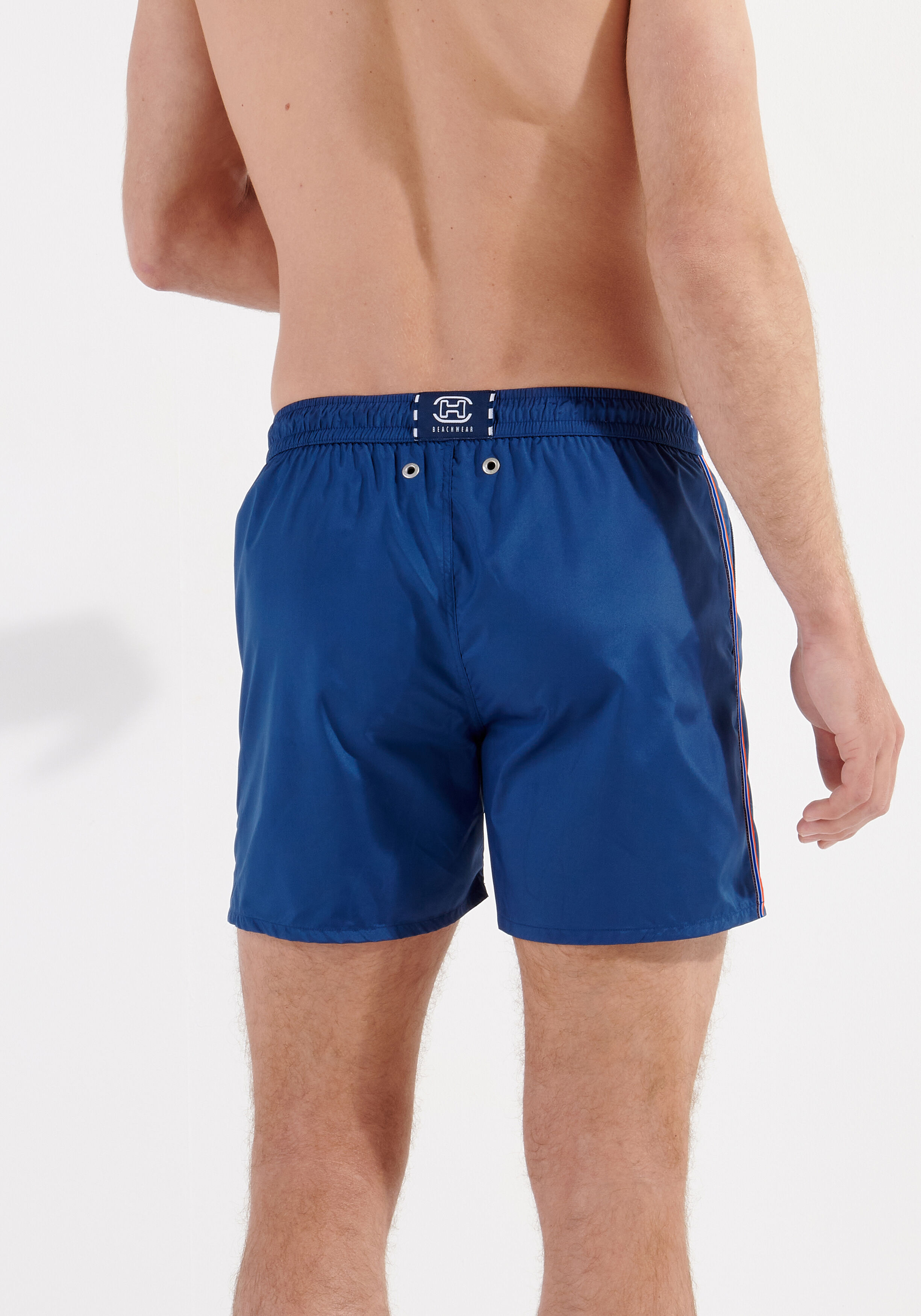 HOM Nautical cup beach boxer, heren zwemshort, donkerblauw