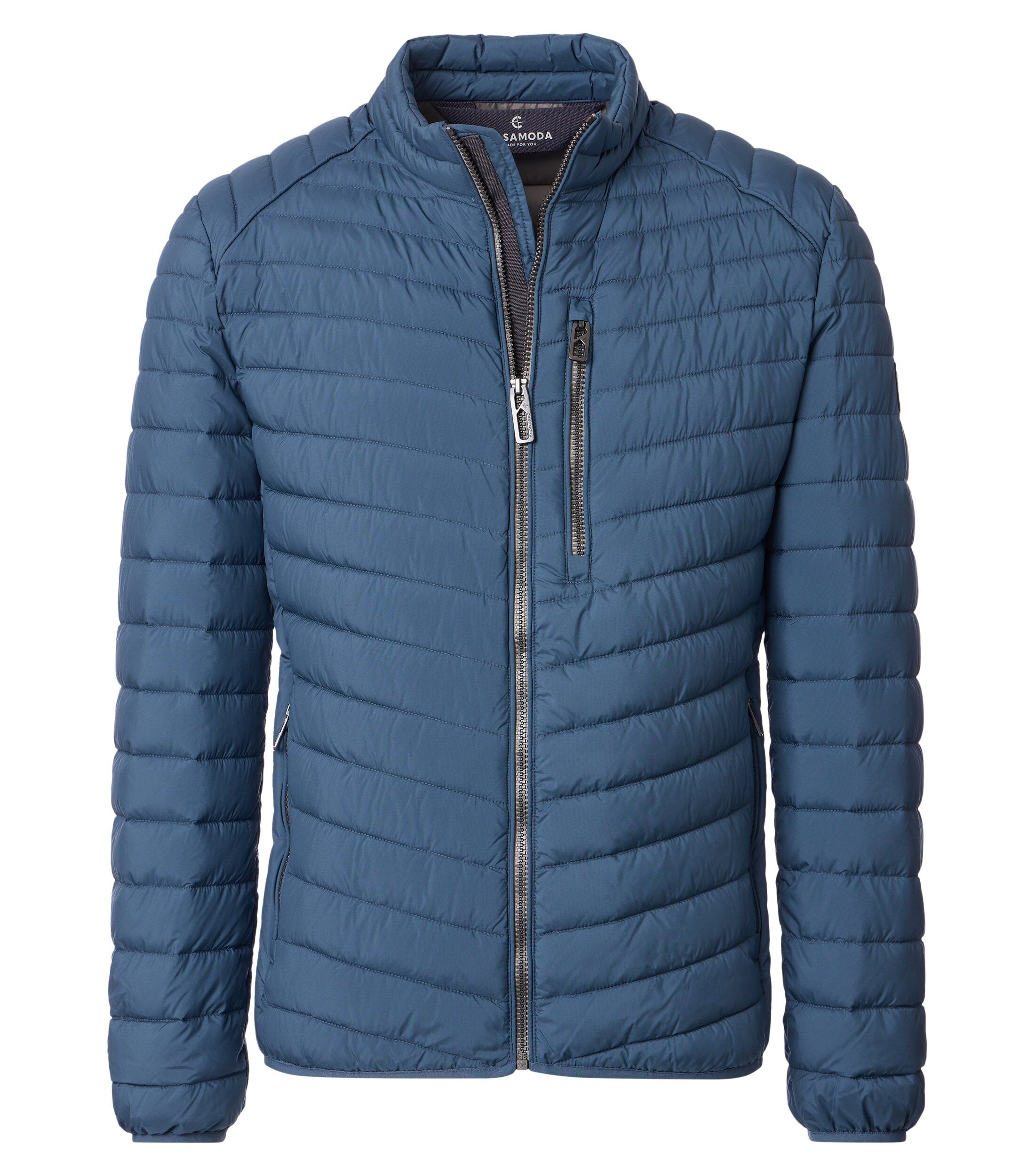 CASA MODA comfort fit tussenjas, donkerblauw, wit