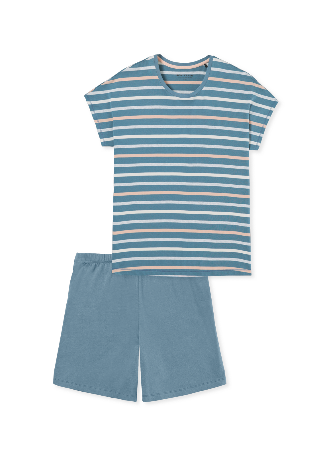 image_2_181253-808_2_1280x1280 SCHIESSER Casual Essentials shortamaset, dames shortama blauw-grijs