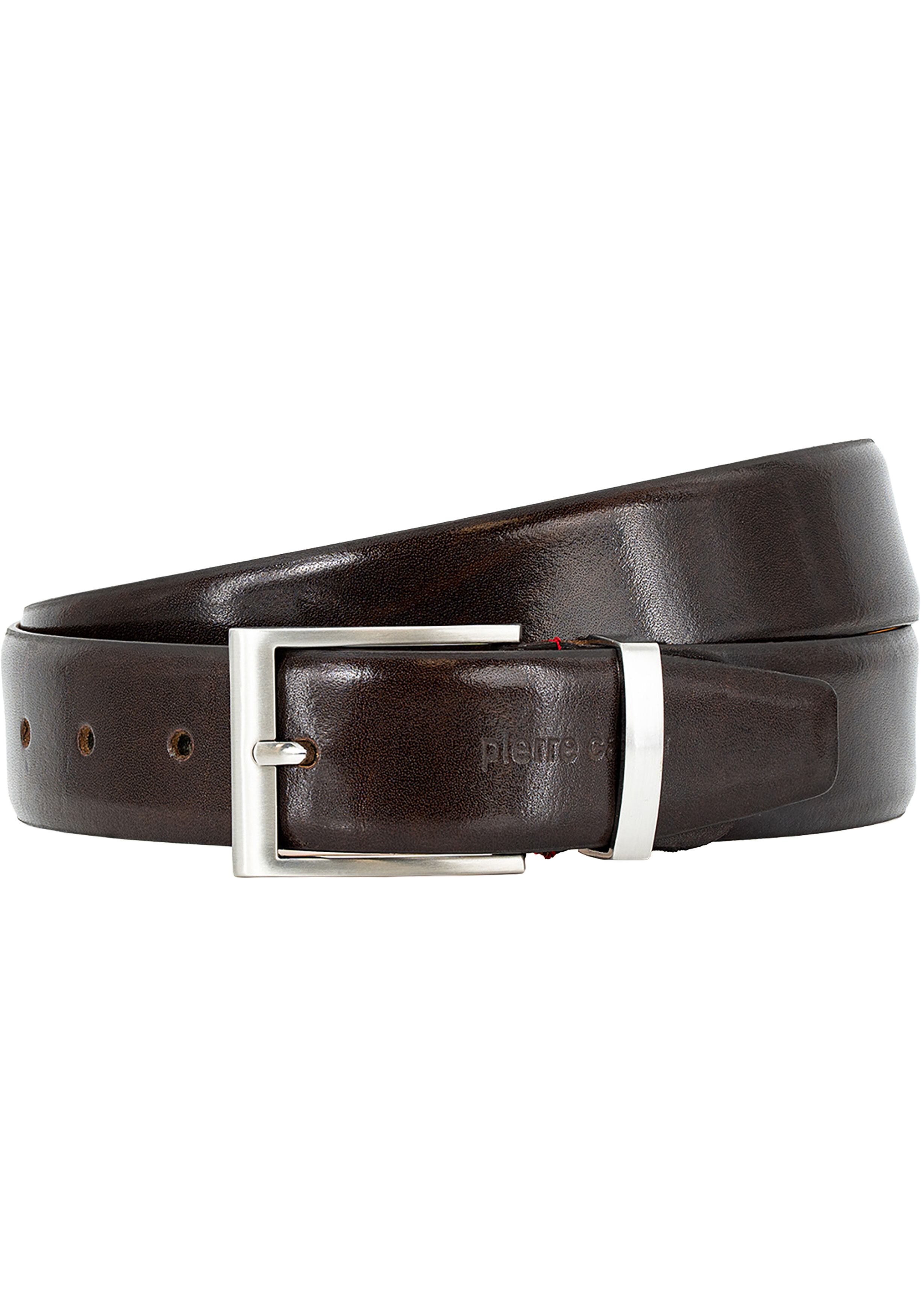 PIERRE CARDIN leren heren riem, bruin