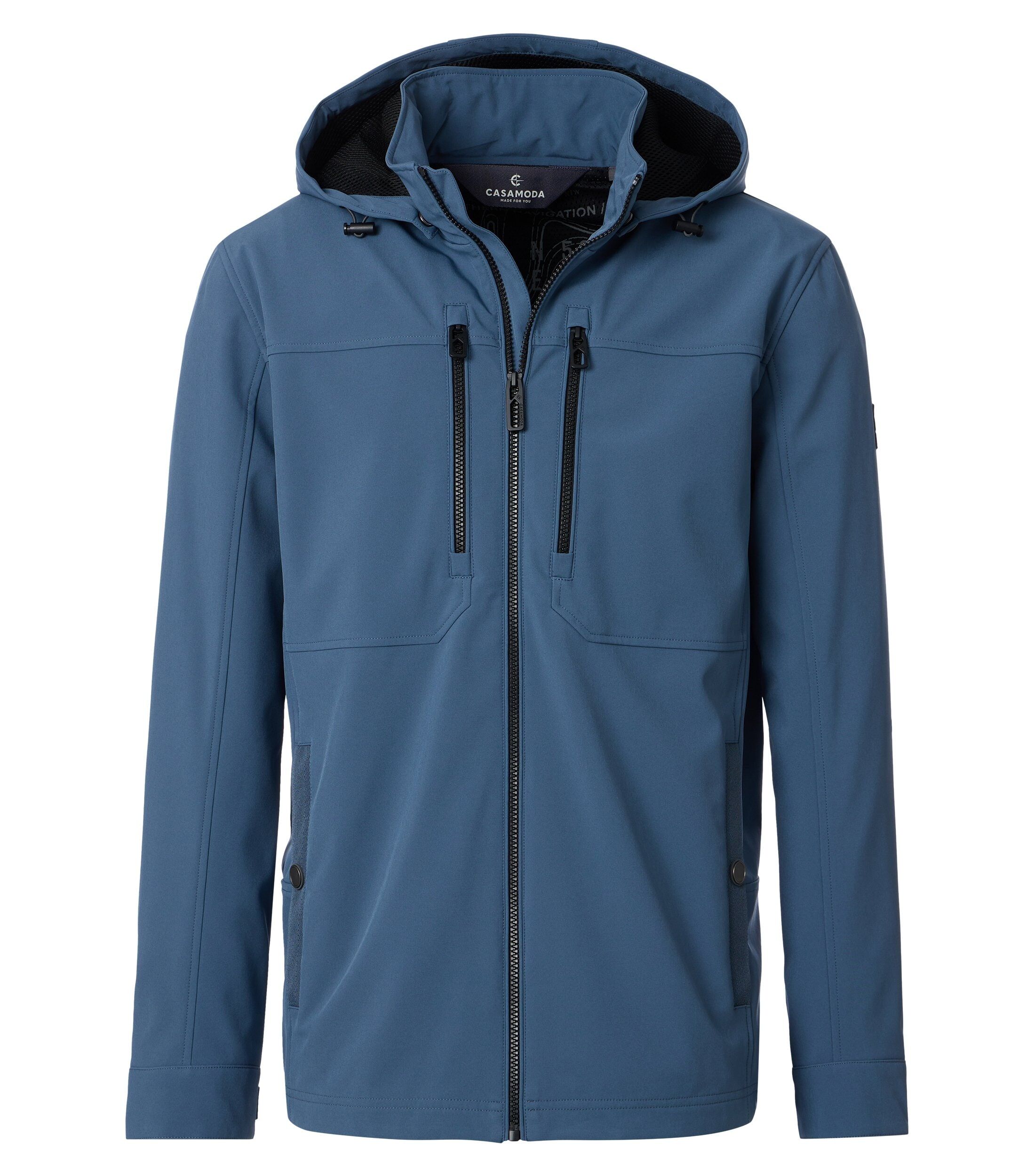 CASA MODA comfort fit tussenjas, blauw, wit