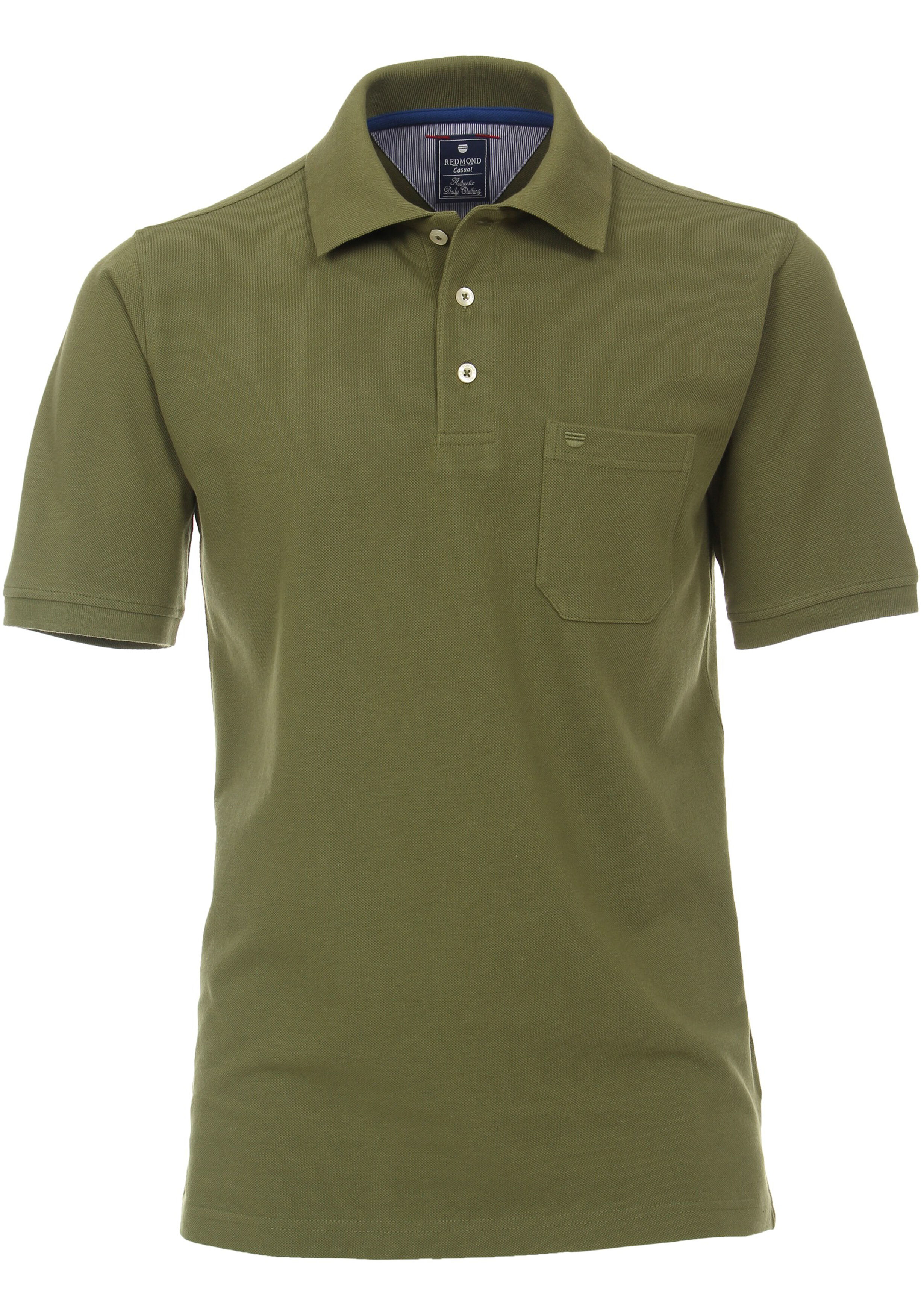Redmond regular fit poloshirt, army groen