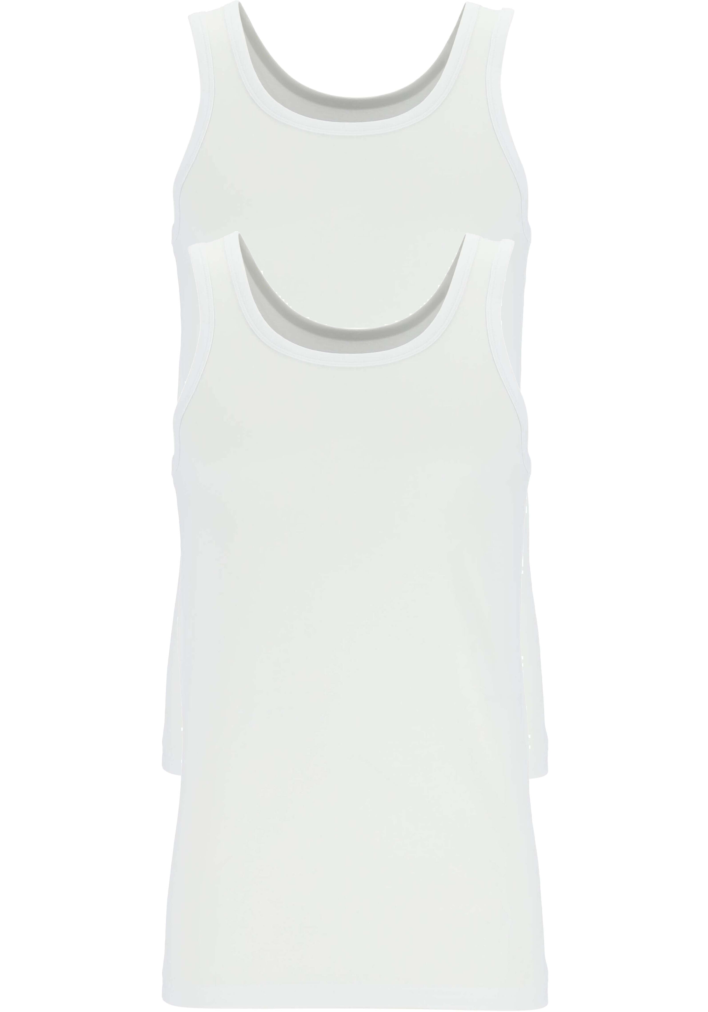 TEN CATE Basics men singlet (2-pack), heren hemden O-hals, wit