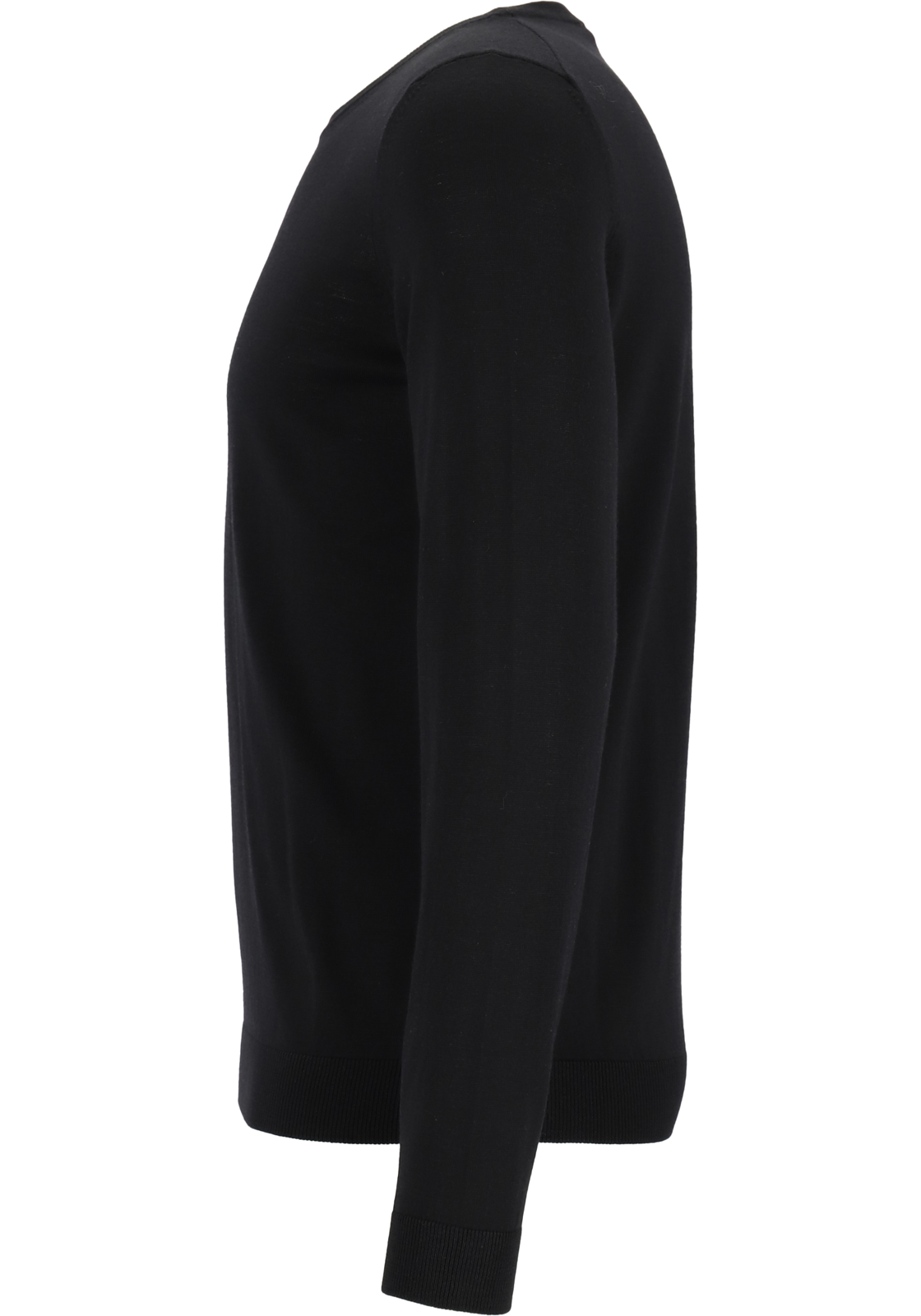 3-4021415408294-hugo_boss-HB_50468239001TR_zwart_4fotos_HR BOSS Leno heren trui wol, slim fit met O-hals, zwart