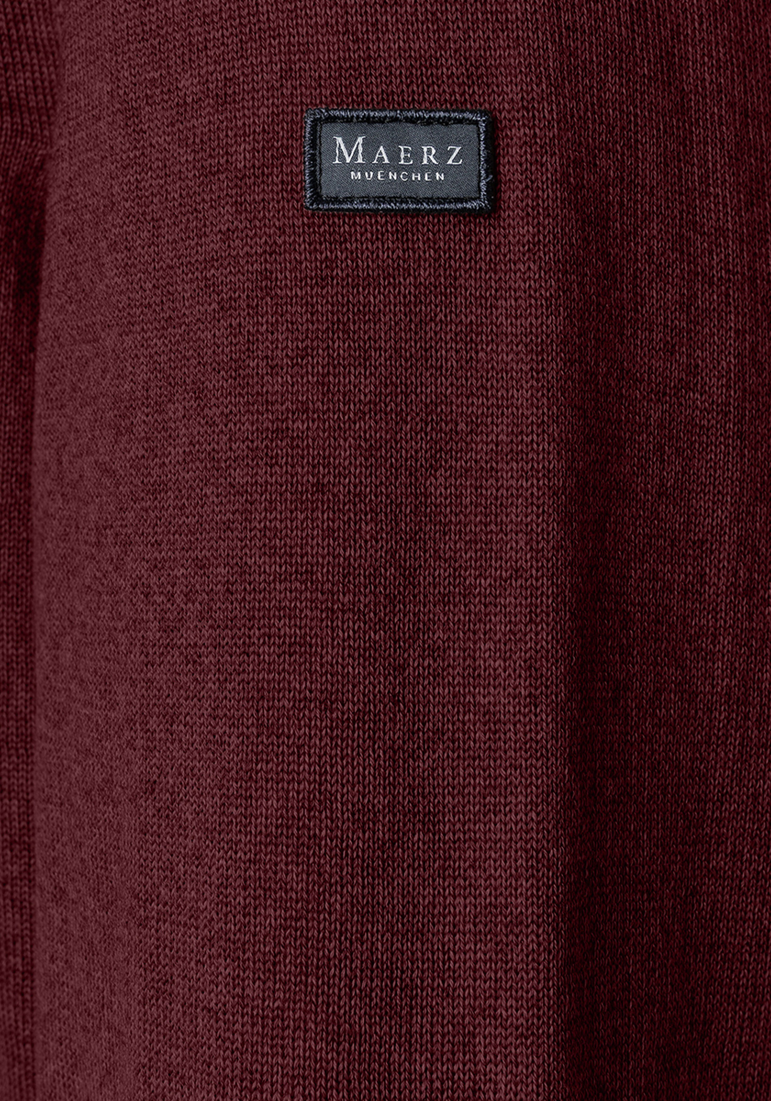MAERZ Classic Fit heren coltrui wol, bordeaux rood