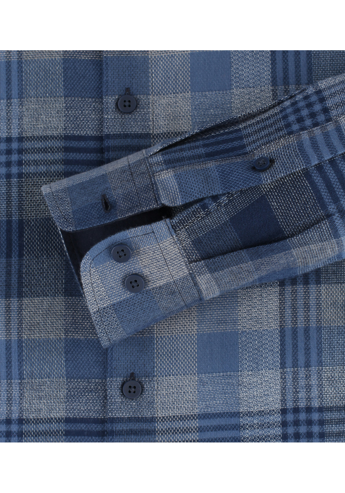 Redmond comfort fit overhemd, popeline, blauw geruit - 242080111-10 Redmond comfort fit overhemd, popeline, blauw geruit - 242080111-10