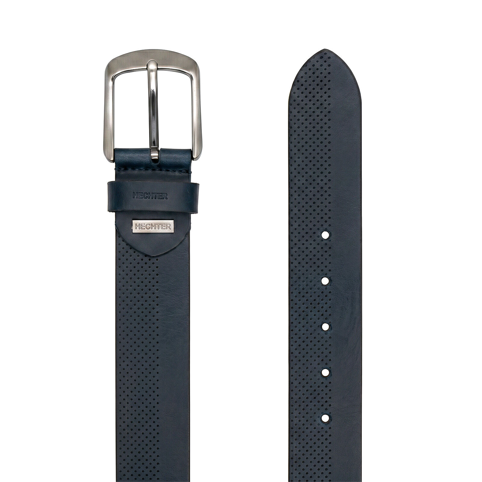 HECHTER leren heren riem, marine