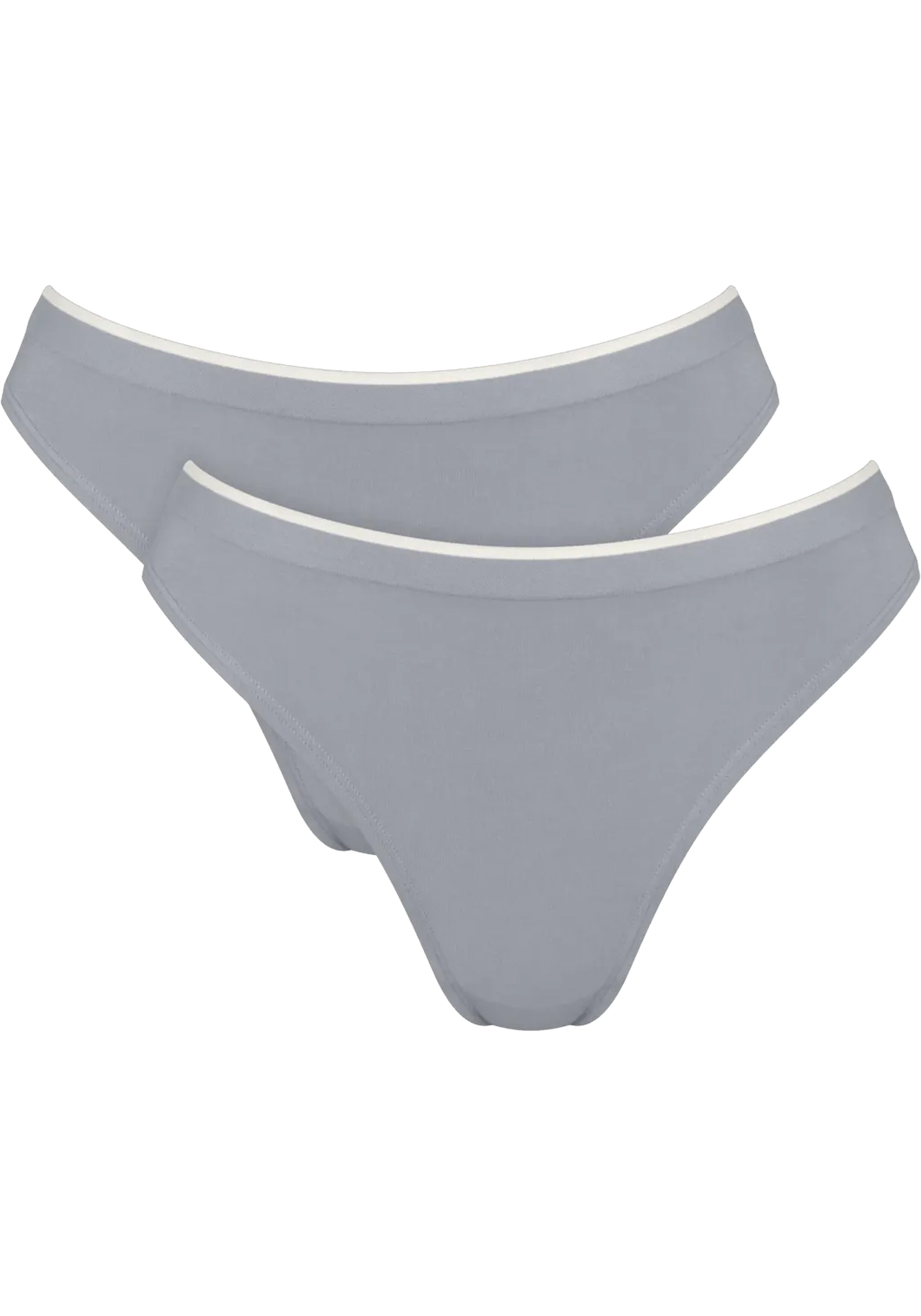 Sloggi Women GO Sense High leg (2-pack), dames slip, grijs
