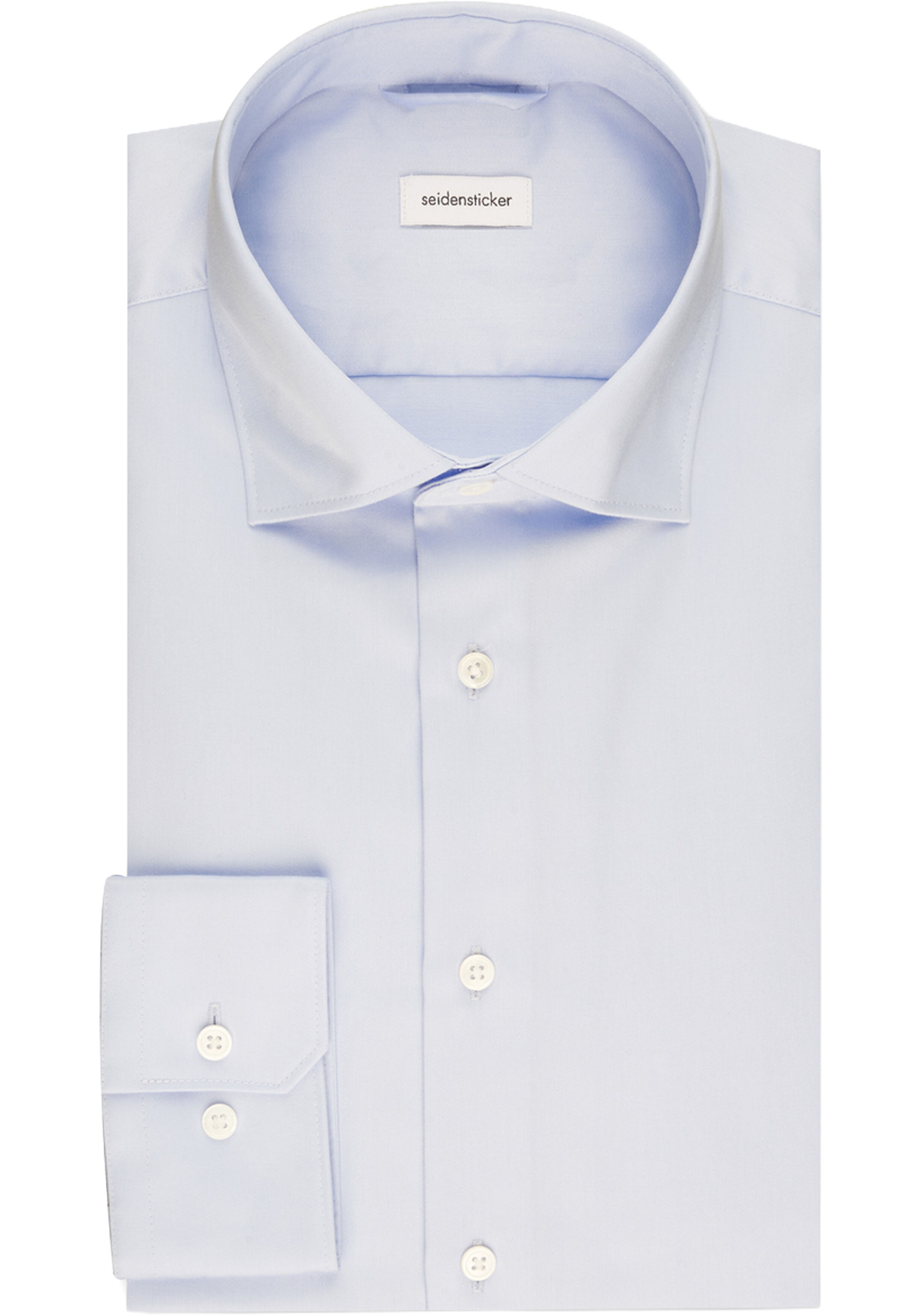Seidensticker x-slim fit overhemd, popeline, blauw