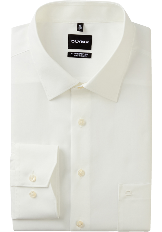 OLYMP Luxor comfort fit Big overhemd, popeline, beige OLYMP Luxor comfort fit Big overhemd, popeline, beige