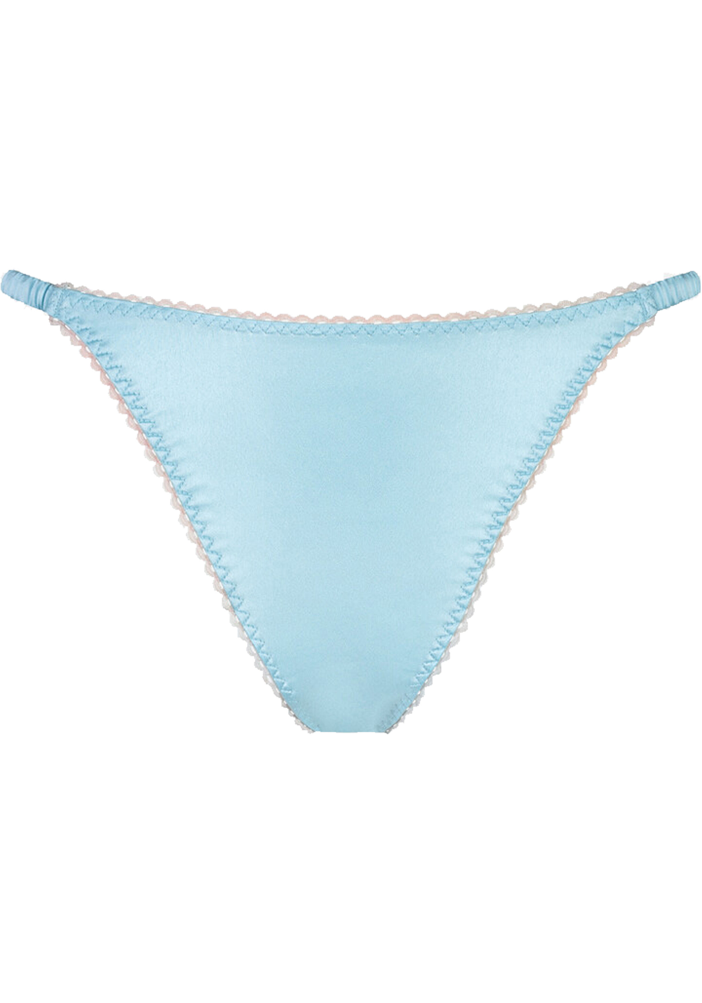 Mey dames tanga Poetry Glossy, slip, lichtblauw