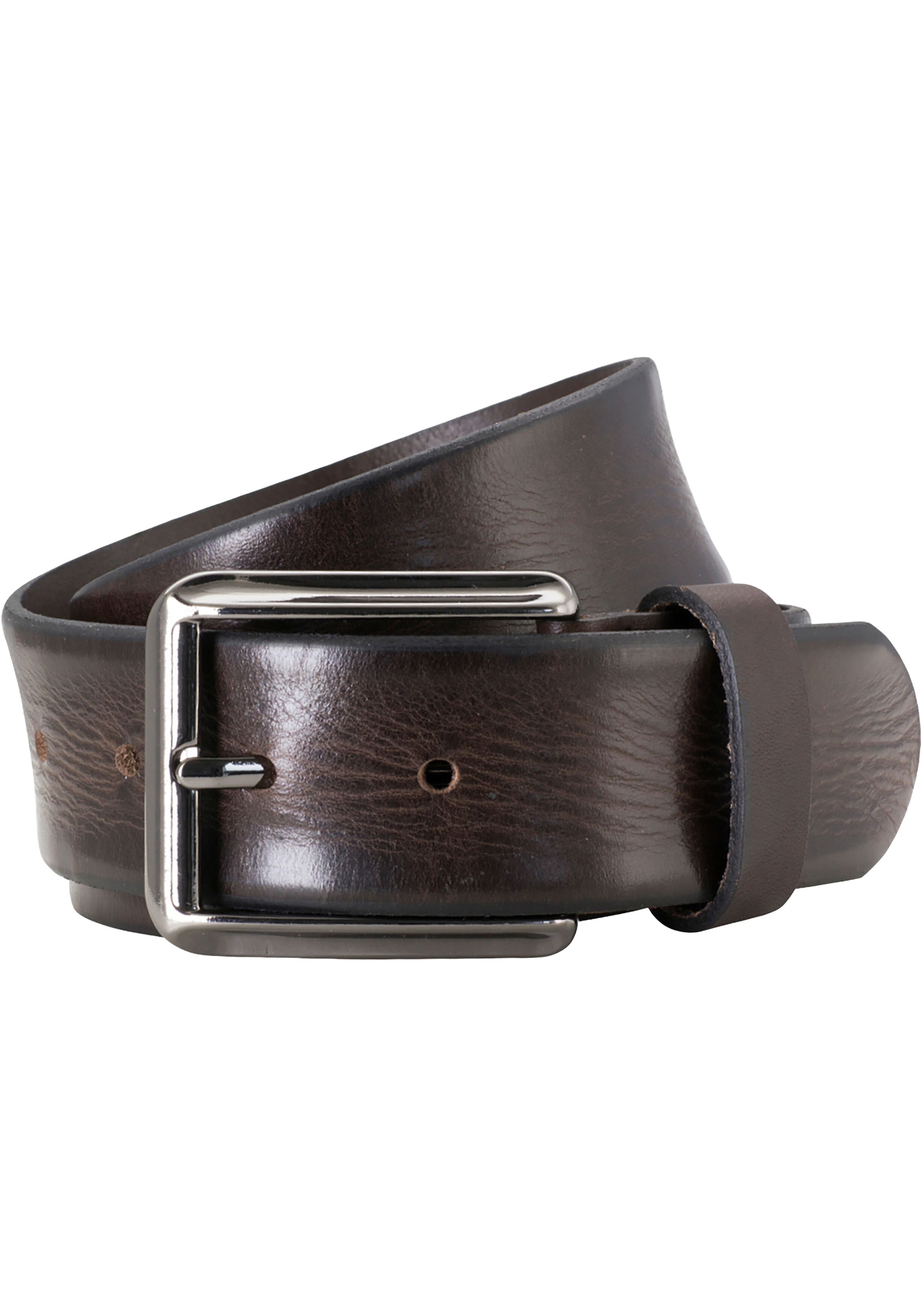 LINDENMANN leren heren riem, bruin