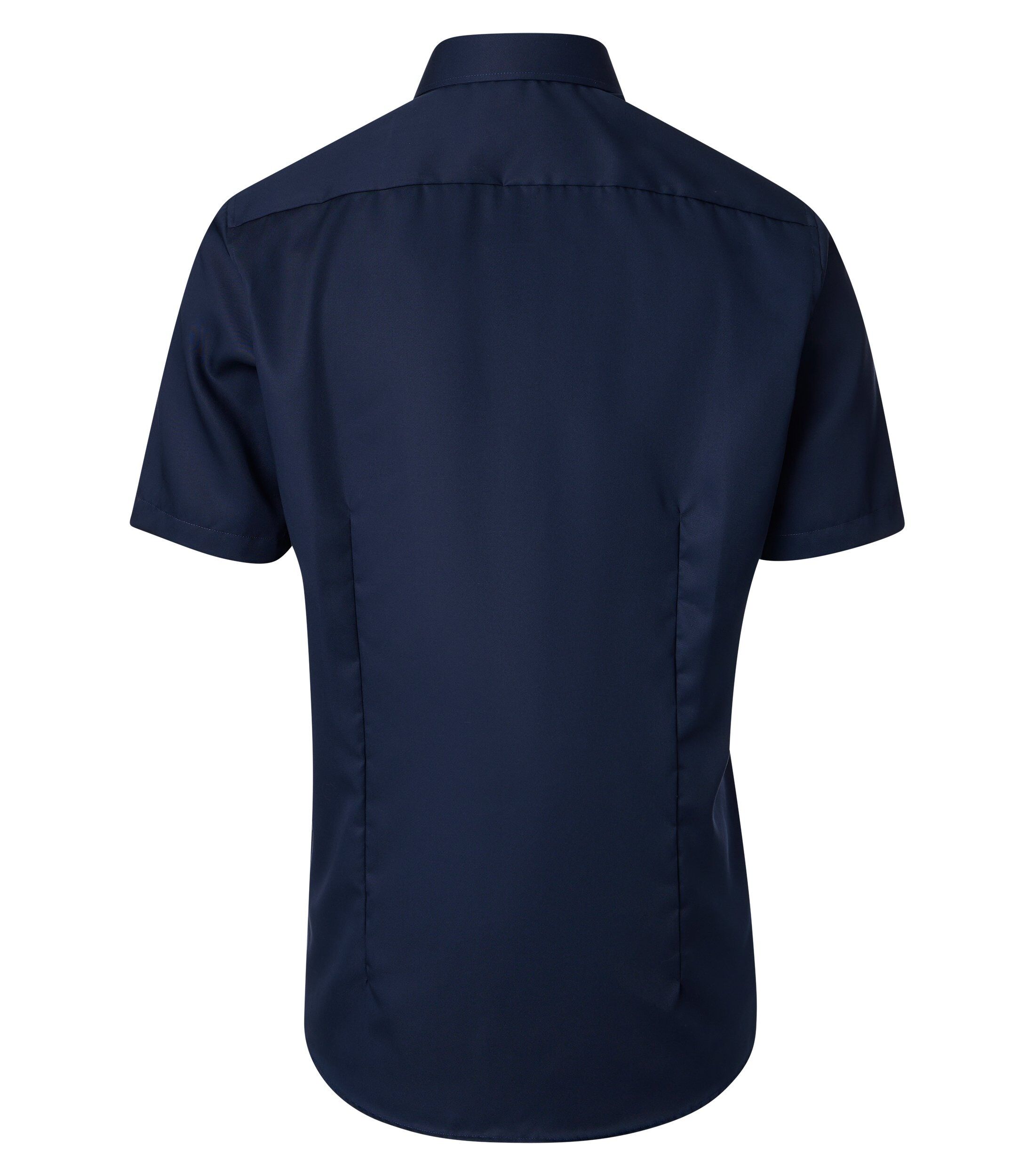 VENTI CASA MODA comfort fit overhemd, korte mouw, structuur, donkerblauw
