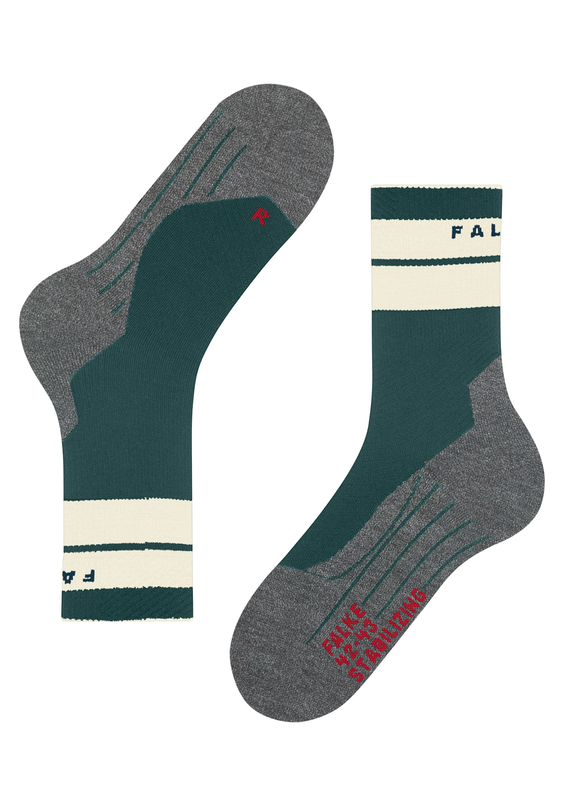 FALKE TK Compression Stabilizing heren trekking sokken, petrol (peacock) FALKE TK Compression Stabilizing heren trekking sokken, petrol (peacock)