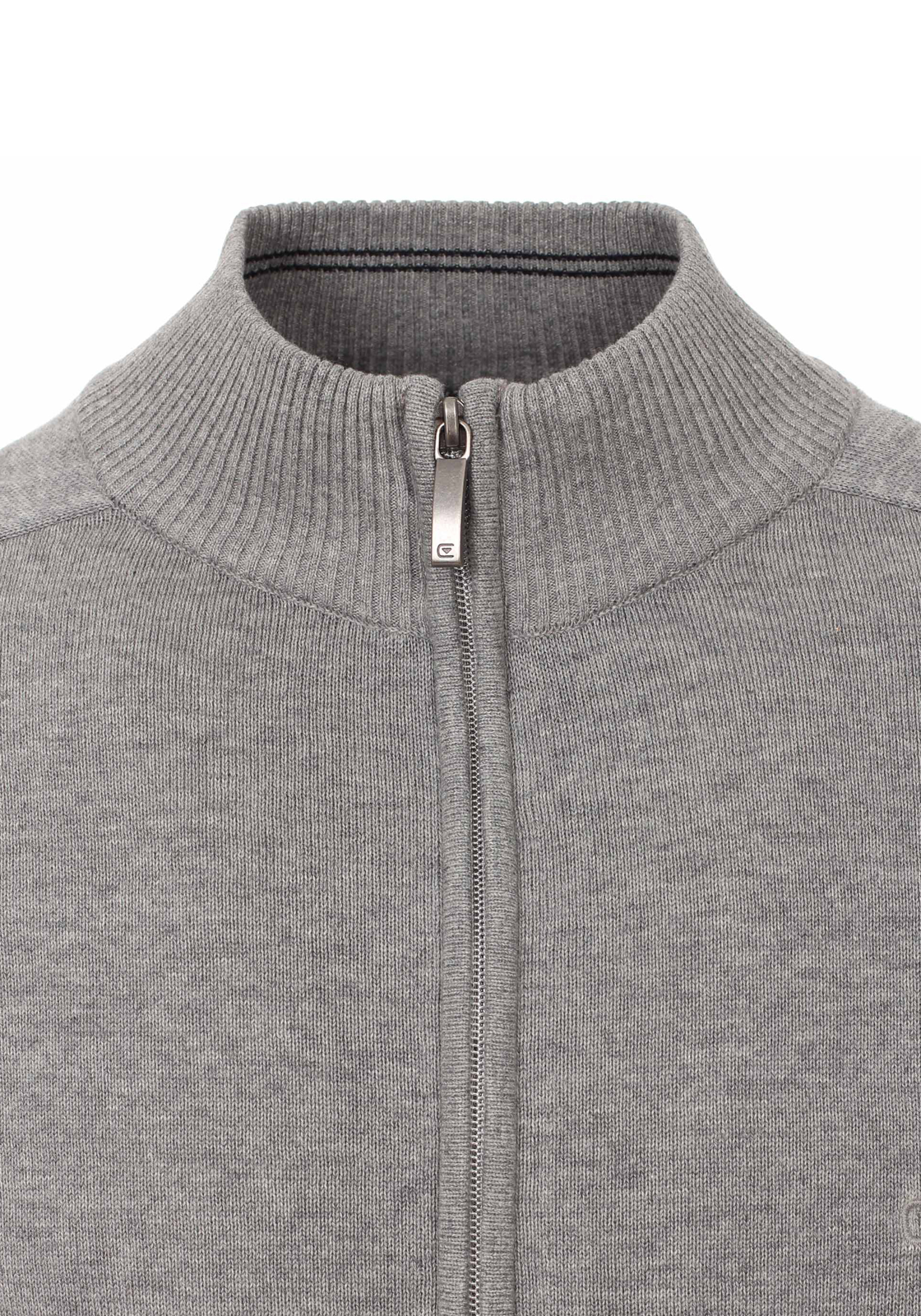3-4060031346085-casa-moda-vest_HR CASA MODA heren vest katoen, met rits, grijs