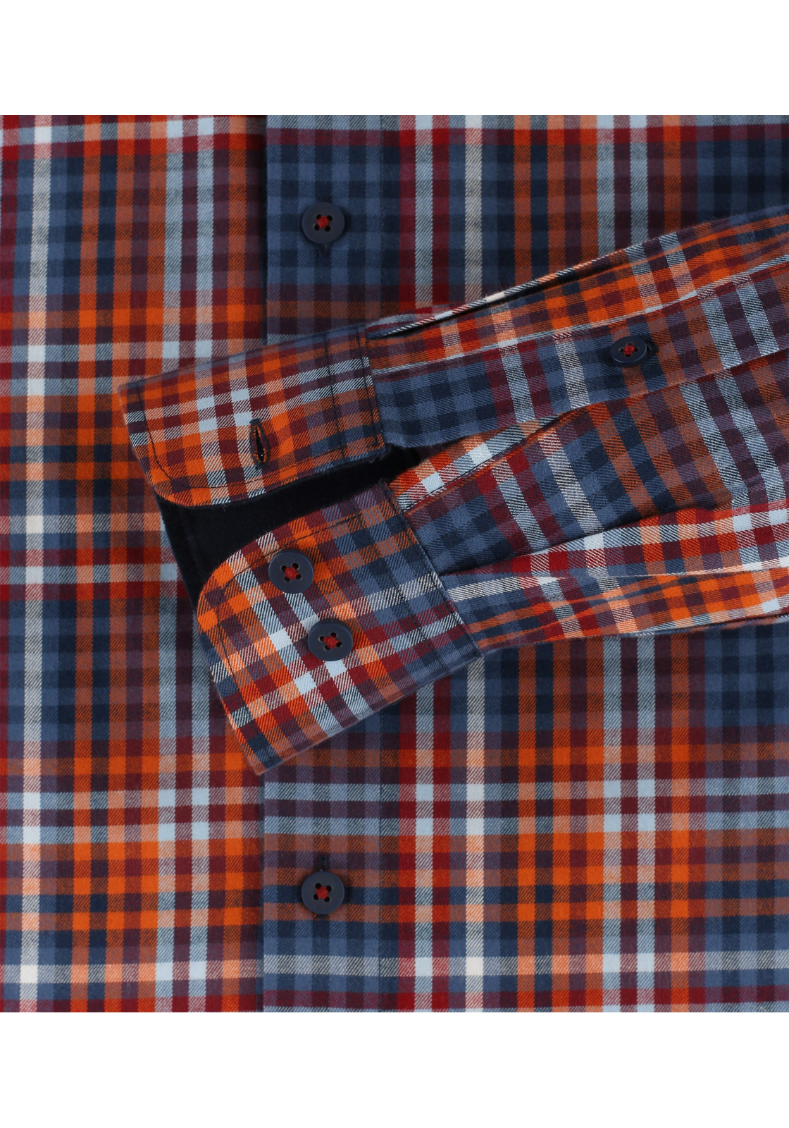 Redmond comfort fit overhemd, twill, rood geruit Redmond comfort fit overhemd, twill, rood geruit