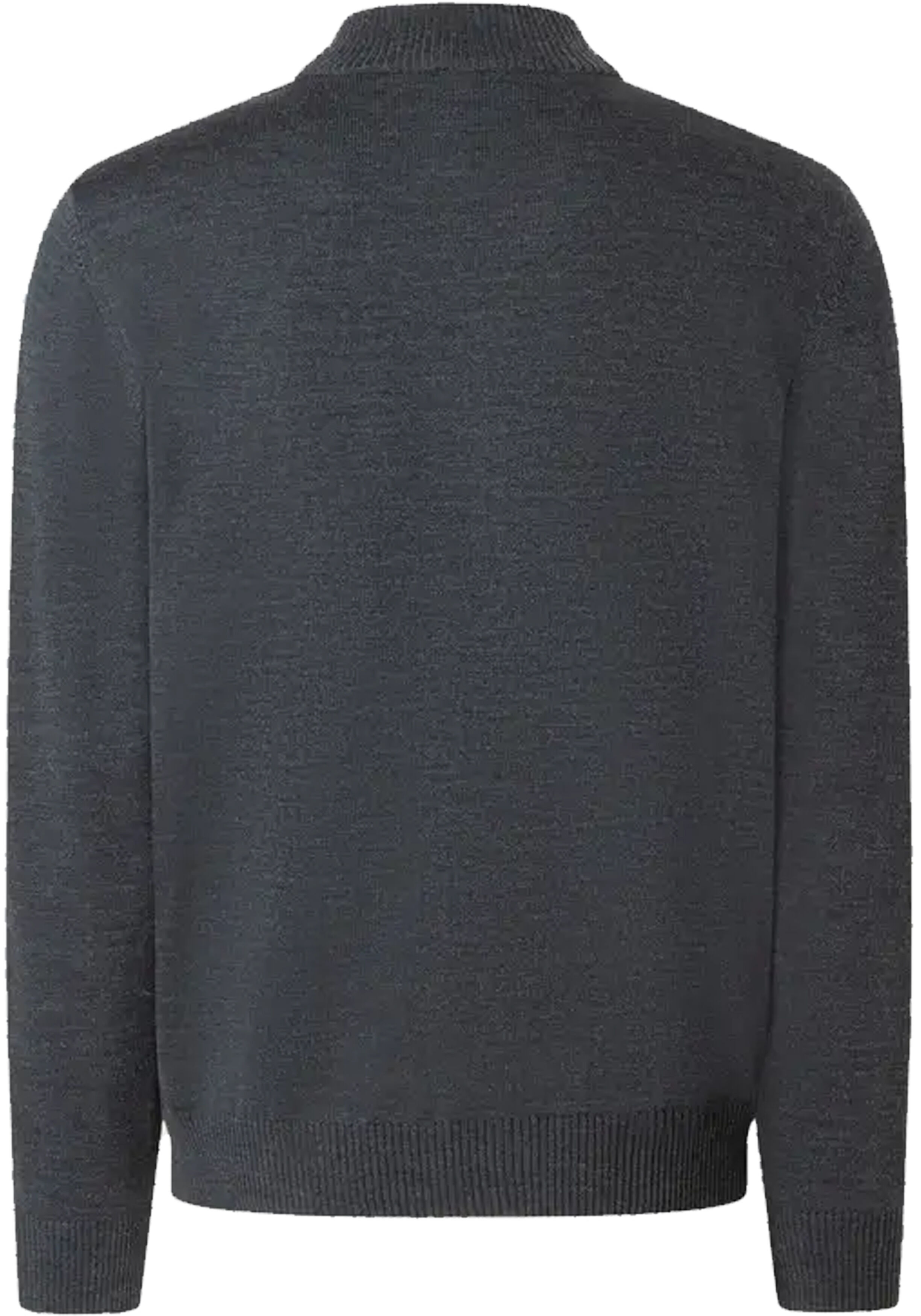 MAERZ Classic Fit heren schipperstrui wol, antraciet grijs