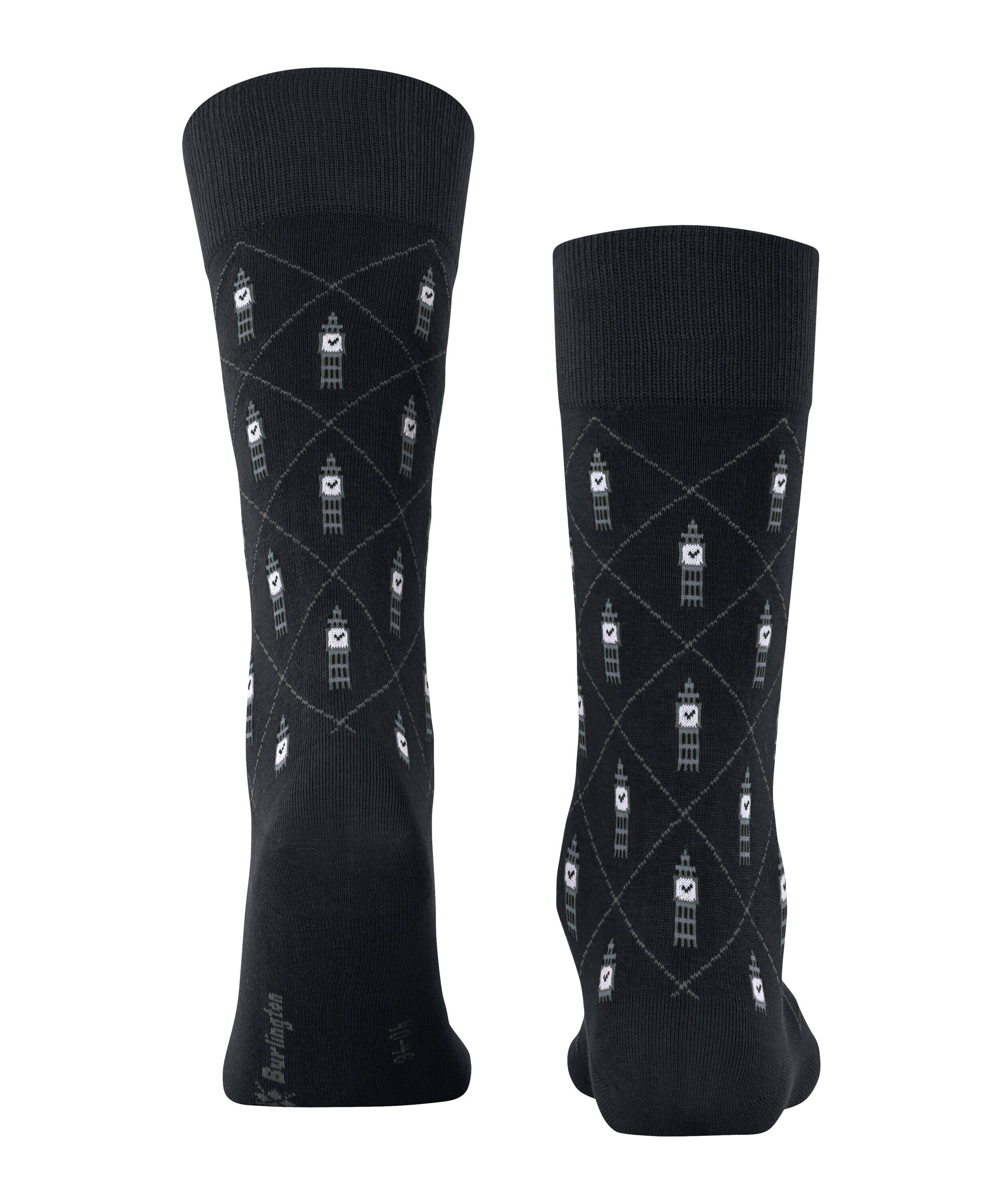 Burlington Big Ben herensokken, zwart (black)