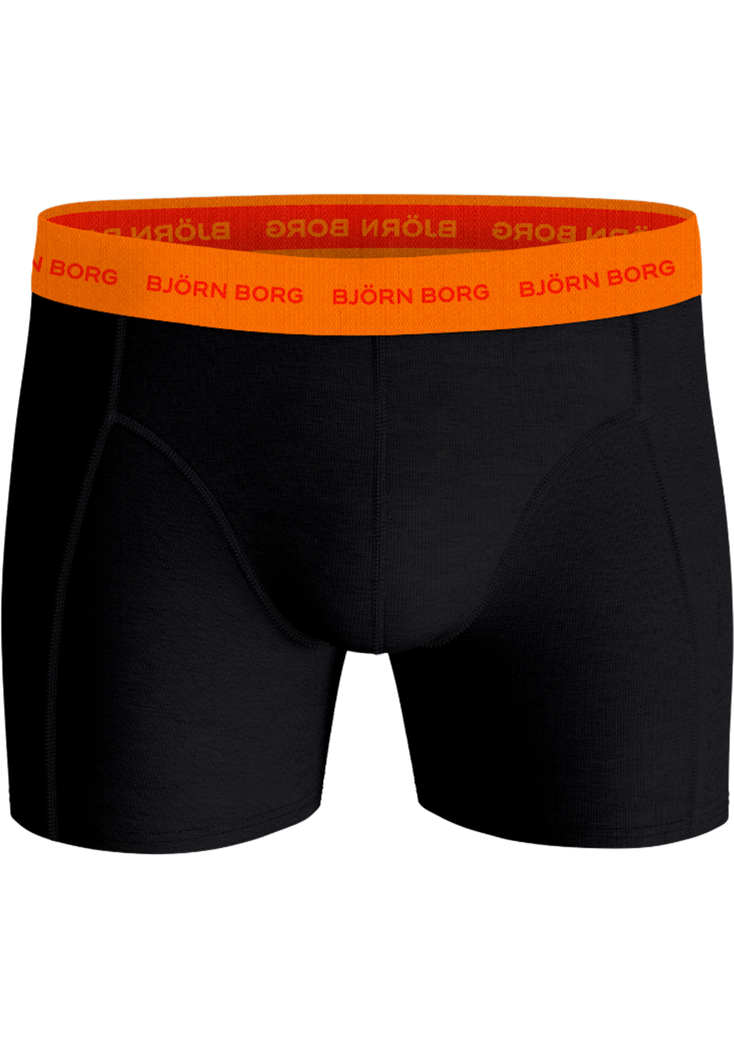 Bjorn Borg Cotton Stretch boxers, heren boxers normale lengte (6-pack), zwart, zwart, zwart, zwart, zwart, zwart