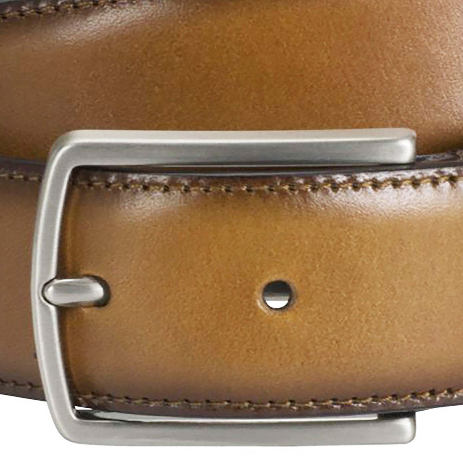 LINDENMANN leren heren riem, cognac