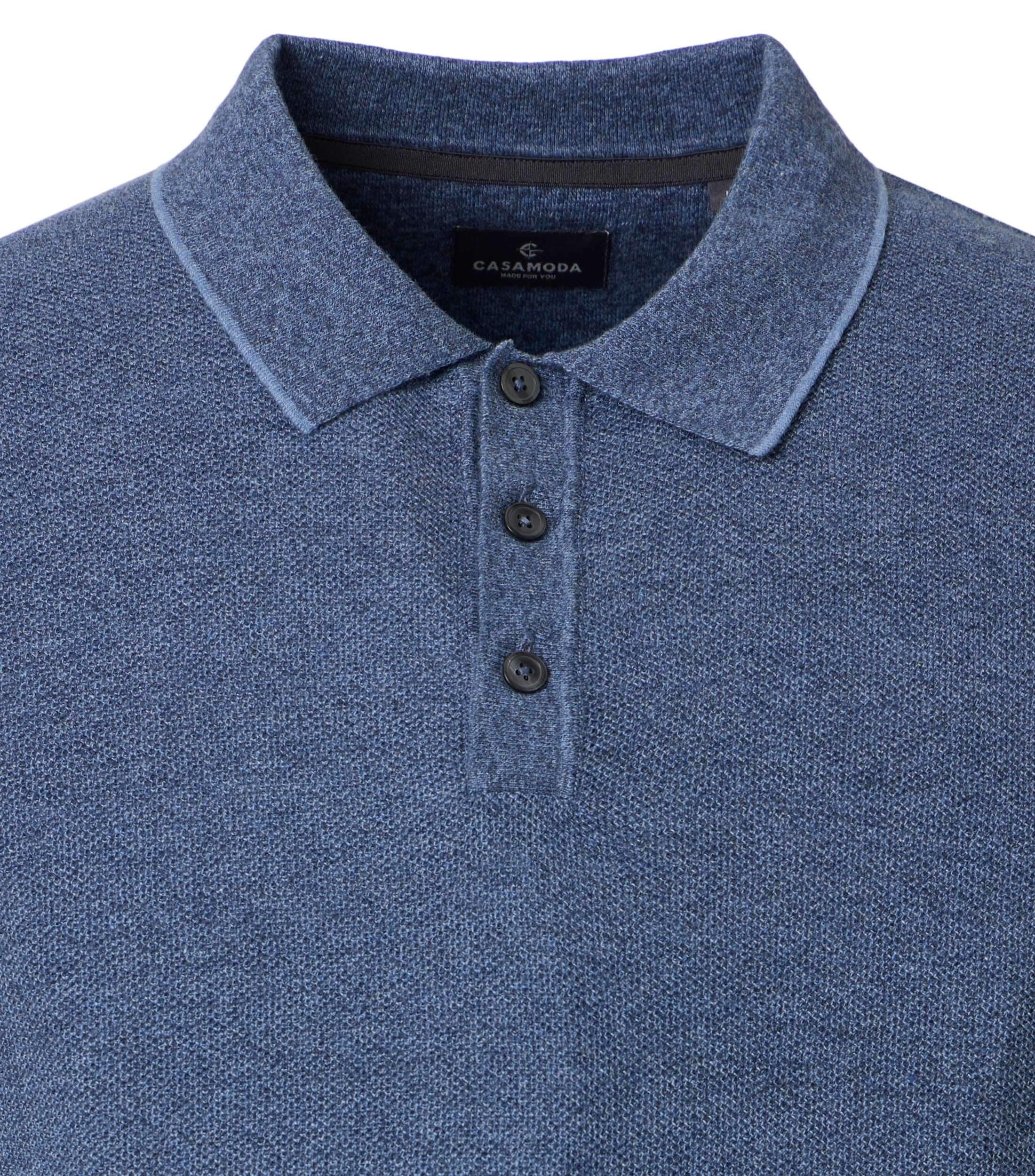 CASA MODA comfort fit heren polo, blauw
