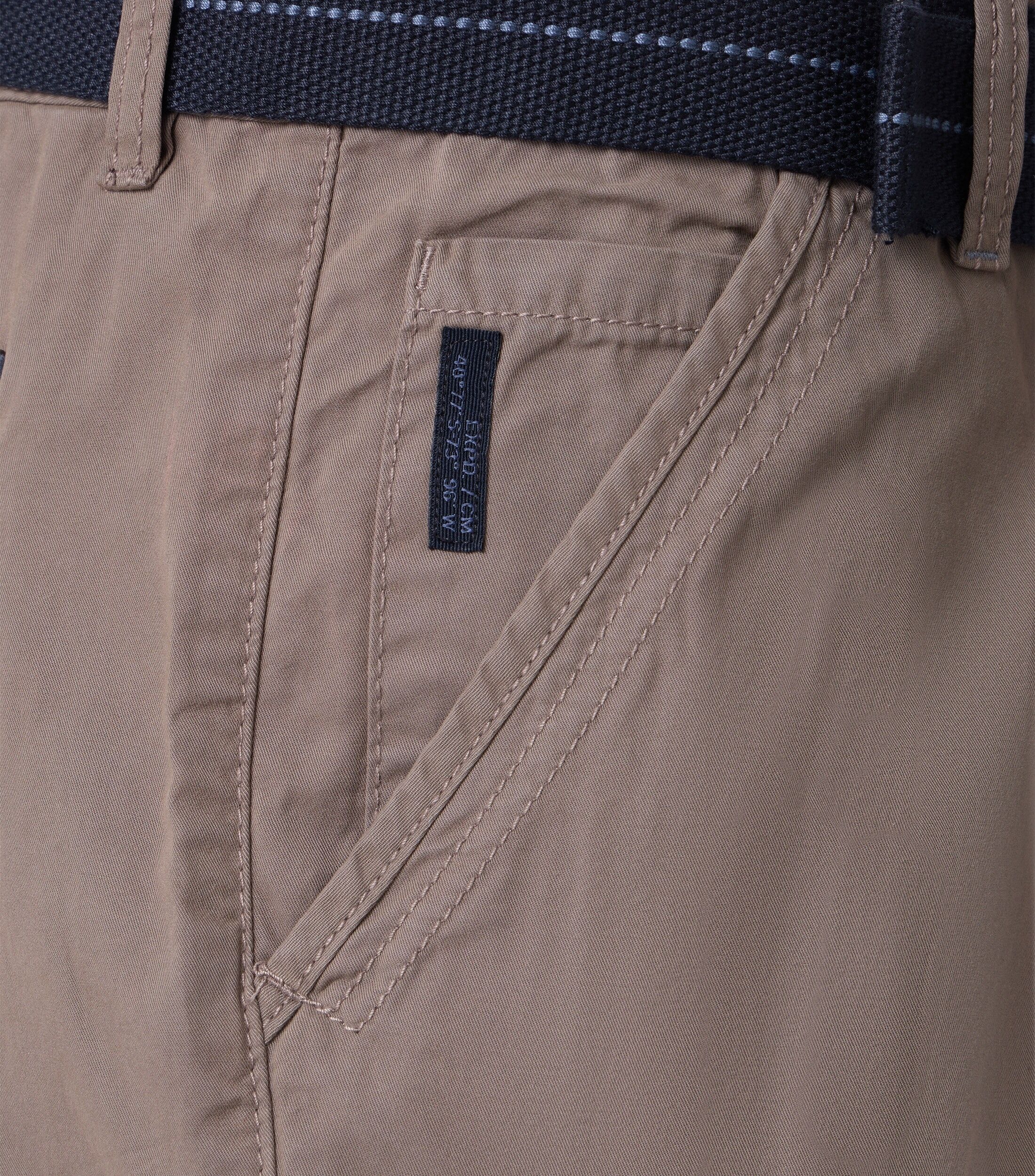 CASA MODA shorts BEN, heren cargo korte broek, zilvergrijs