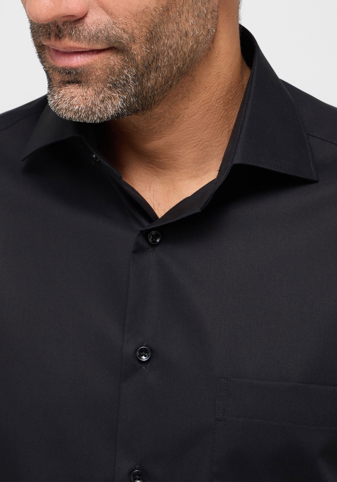 3-4067159292836-eterna-overhemd_HR ETERNA comfort fit overhemd korte mouw, popeline, zwart