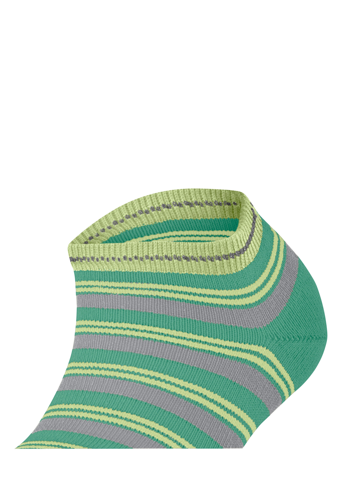 FALKE Smart Stripe dames sneakersokken, groen (oceangreen) FALKE Smart Stripe dames sneakersokken, groen (oceangreen)