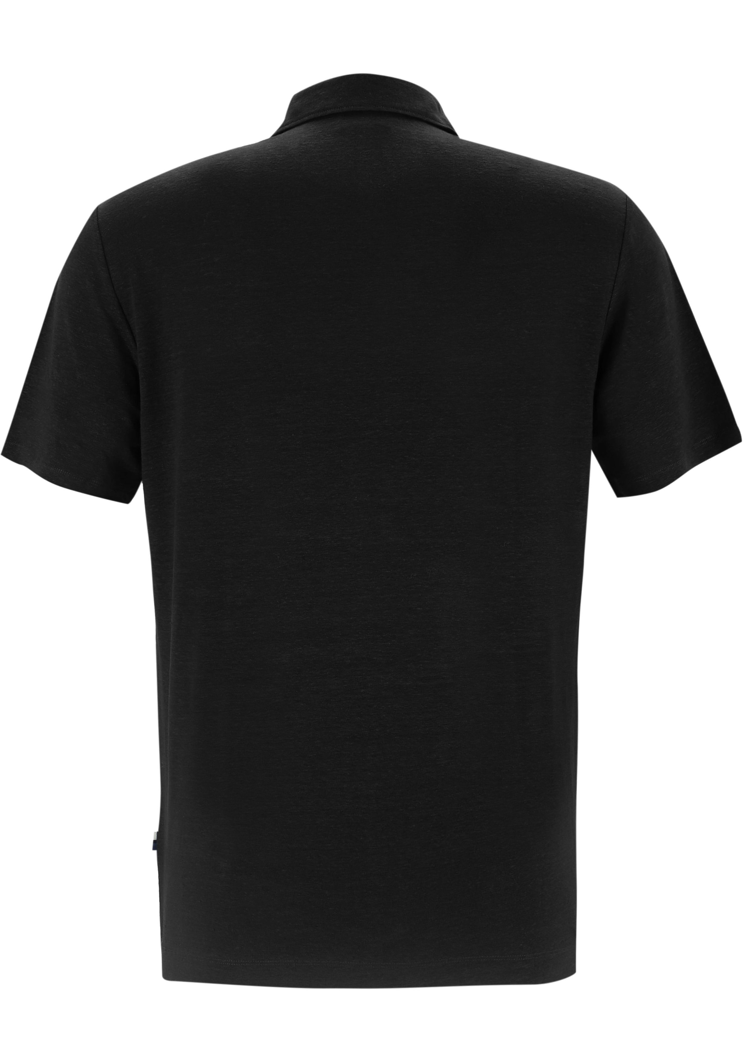 OLYMP Polo Casual, modern fit polo, zwart