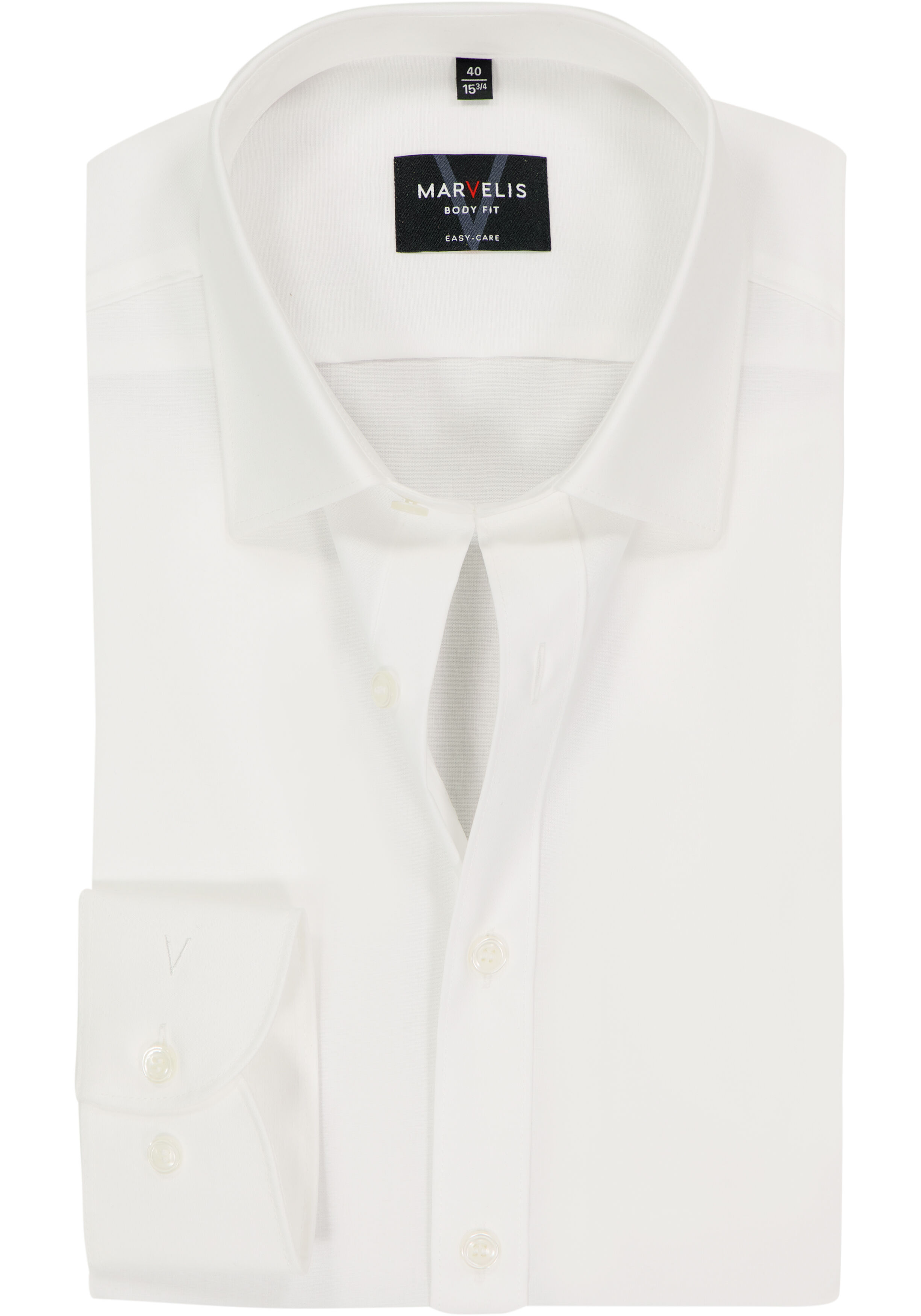 MARVELIS body fit overhemd, beige